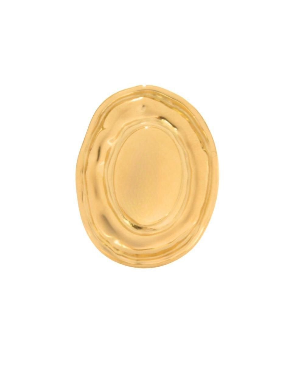 Anillo oval brillante