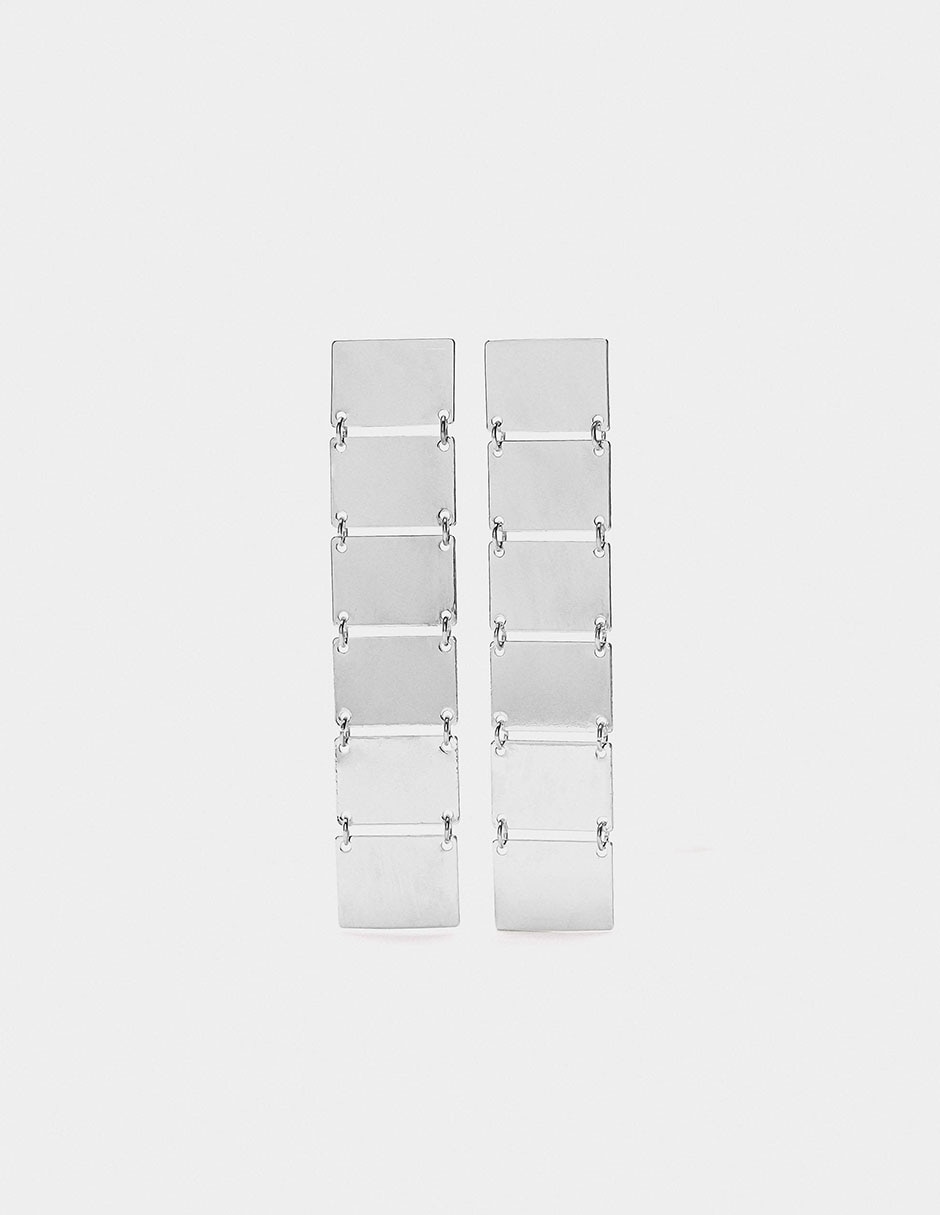 Aretes largos rectangulares