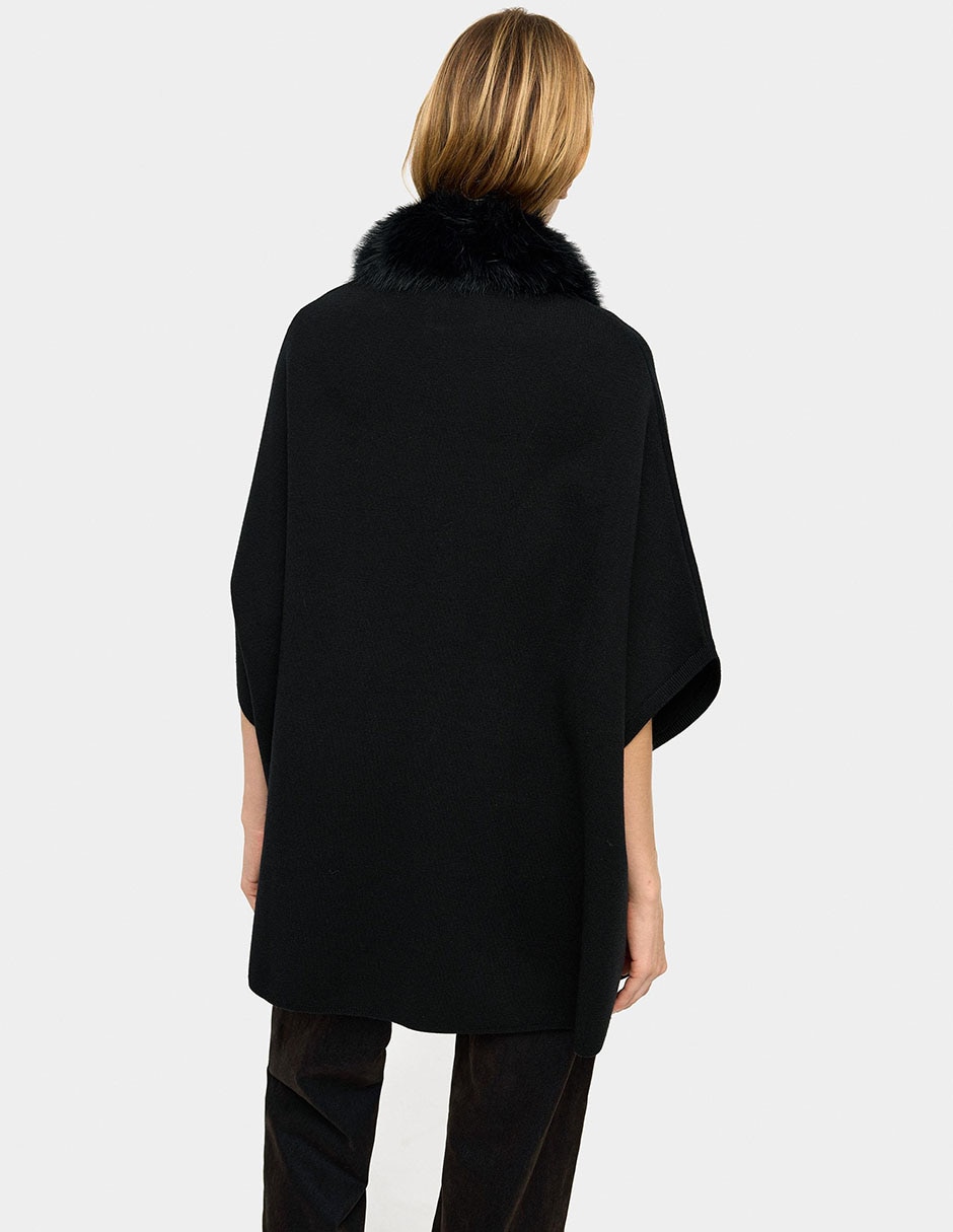 PONCHO PARFOIS 242532_BKU POLIU, NEGRO