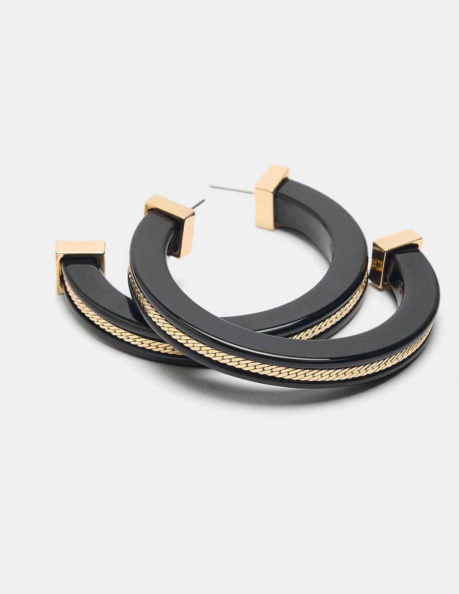 Aretes cortos con acabado pulido 3