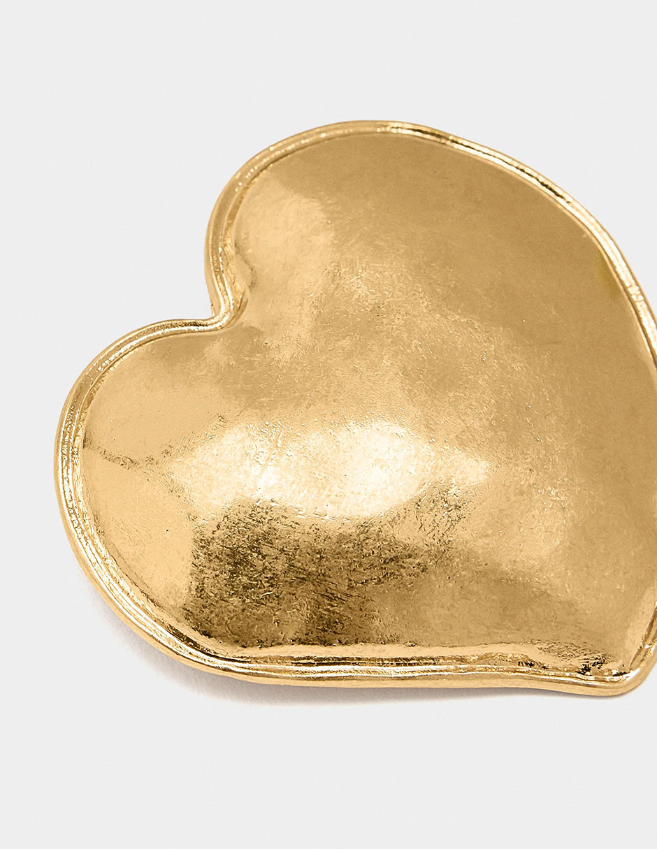 Broche de zinc corazón 3