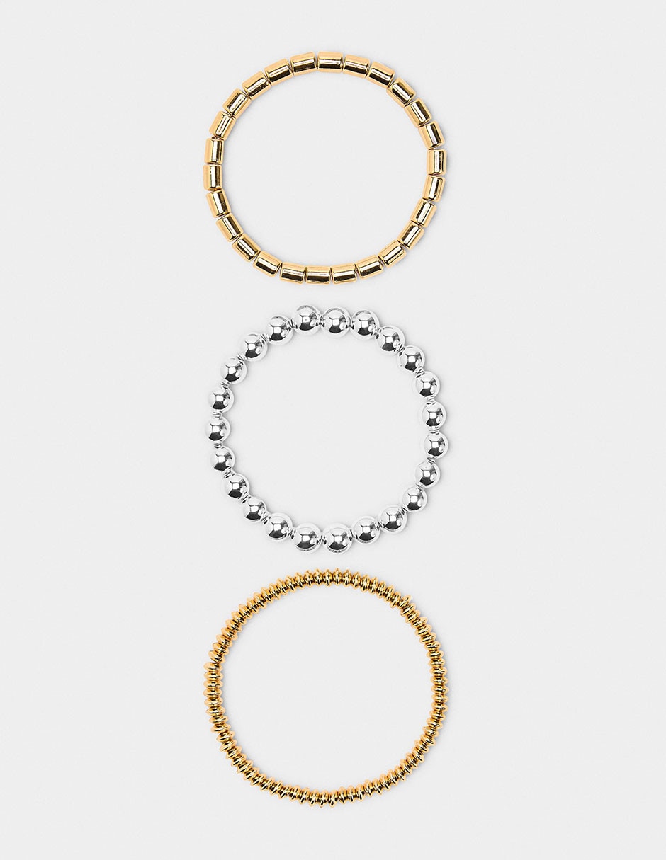 Set Pulsera acabado pulido 3
