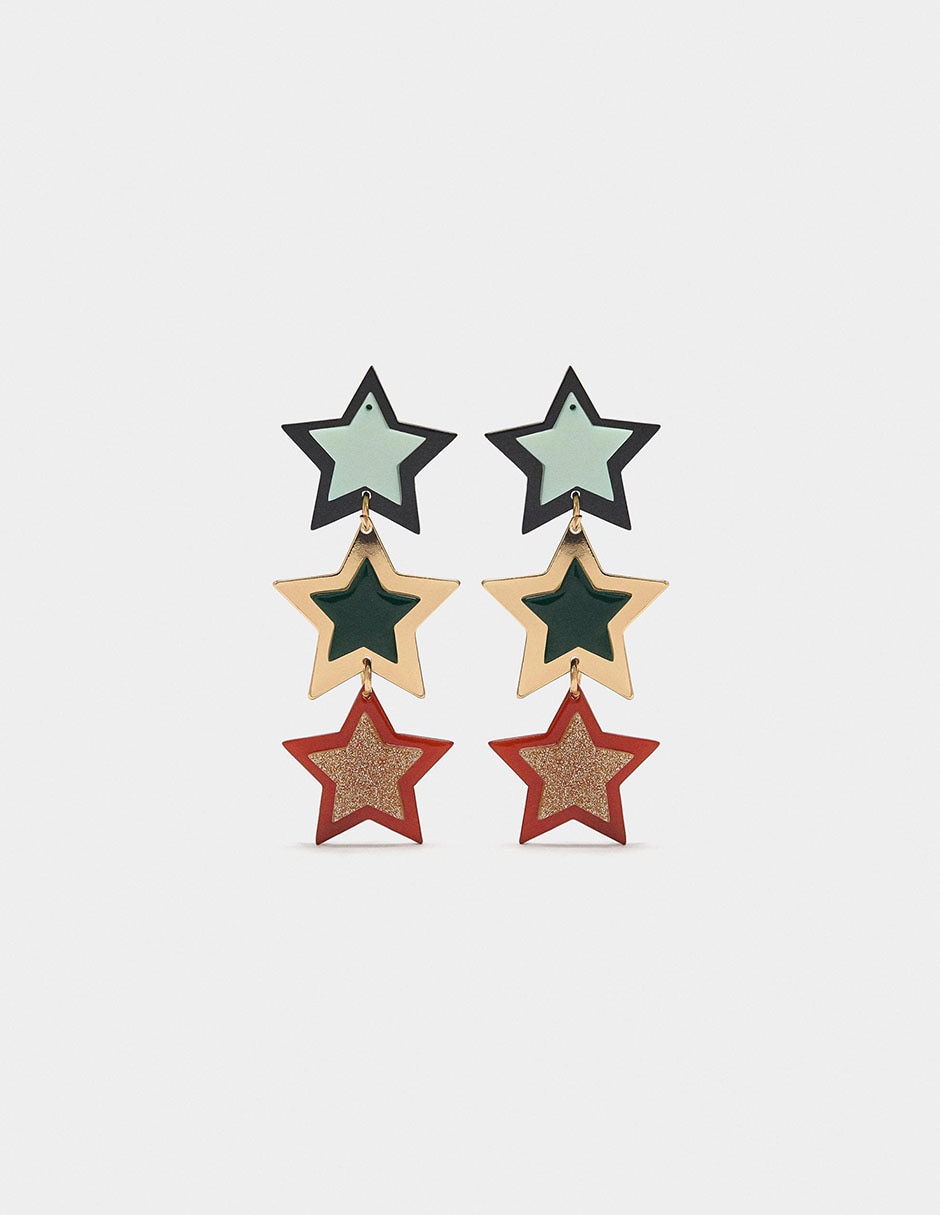 Aretes largos de estrella