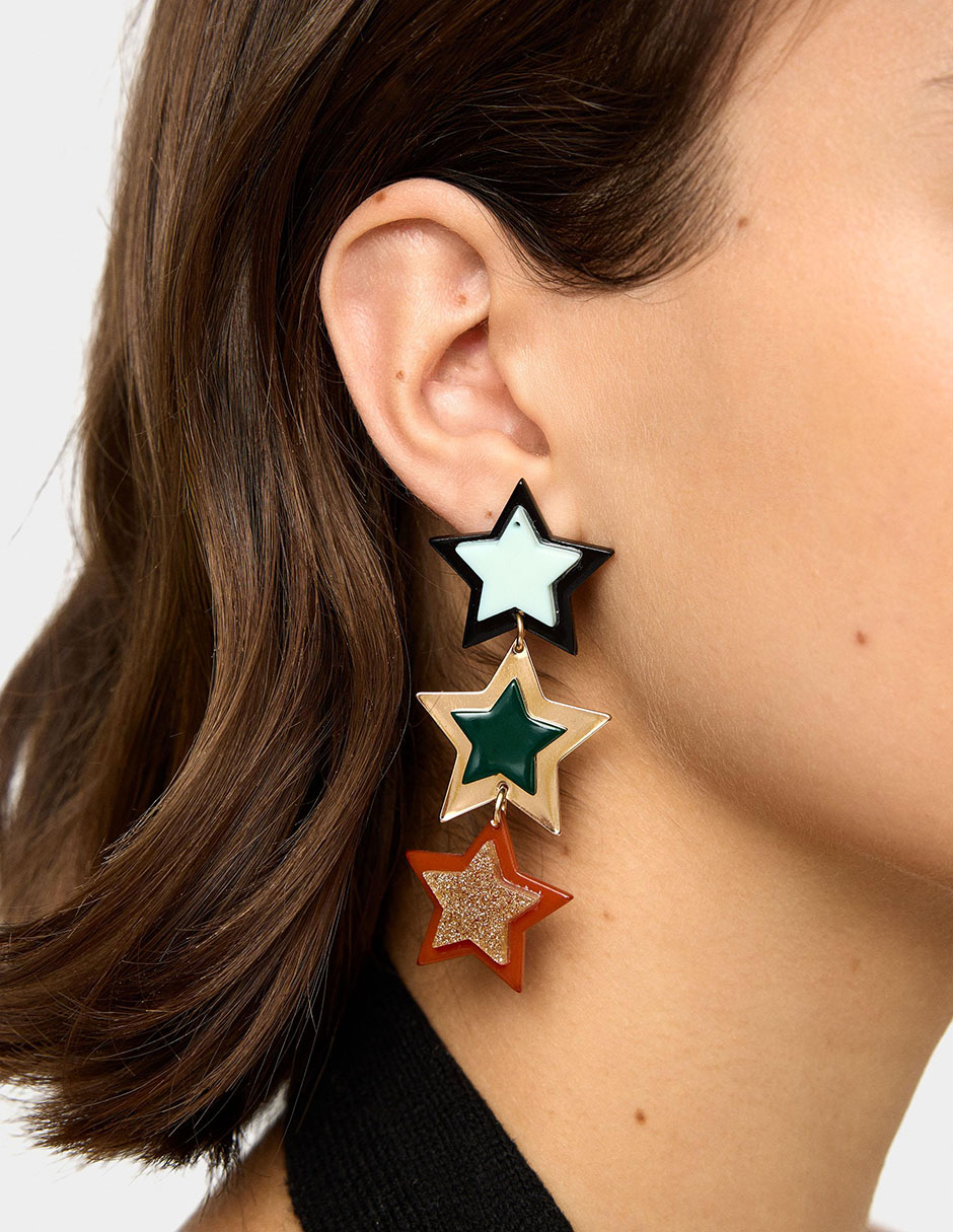 Aretes largos de estrella 2