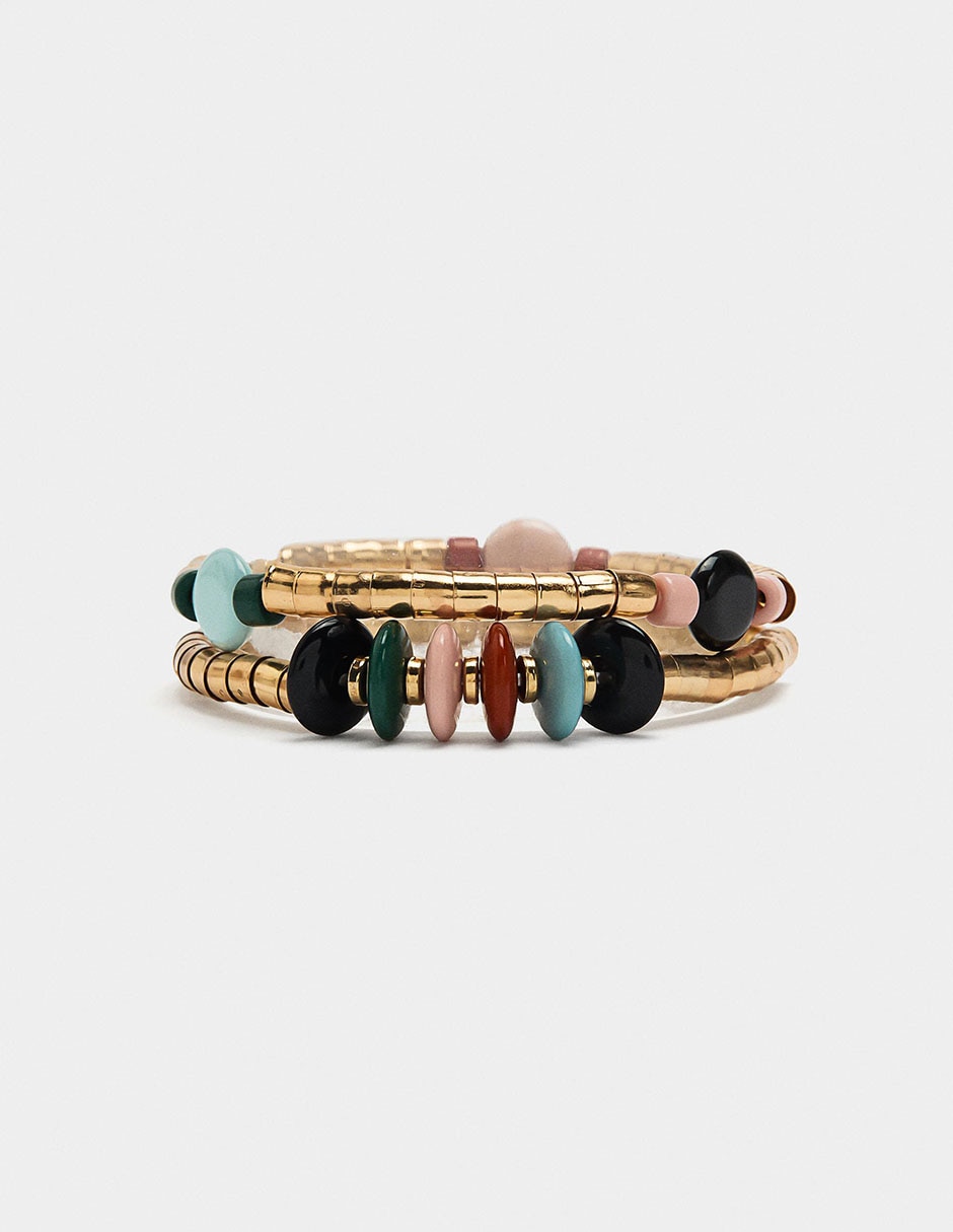 Set pulsera acabado birllante