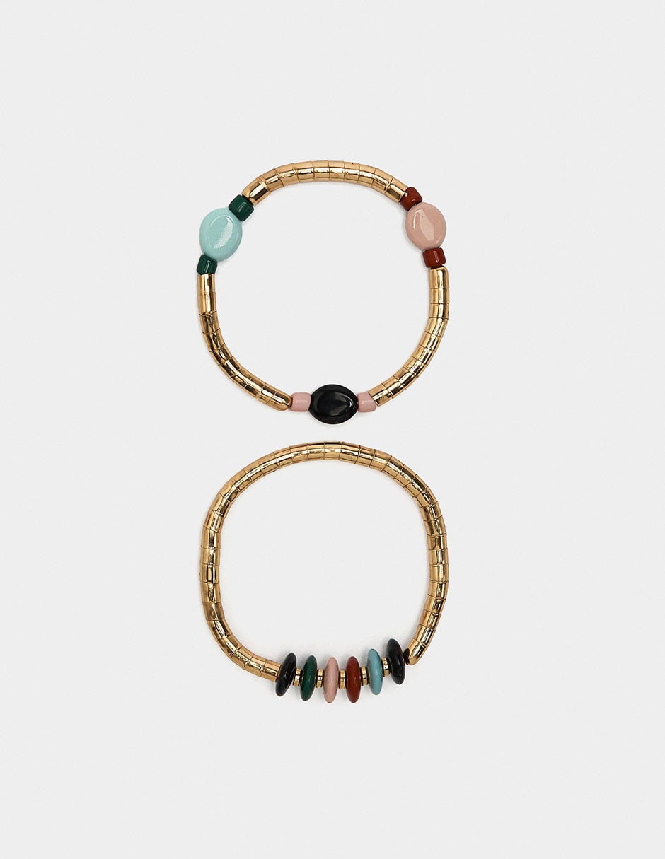 Set pulsera acabado birllante 3