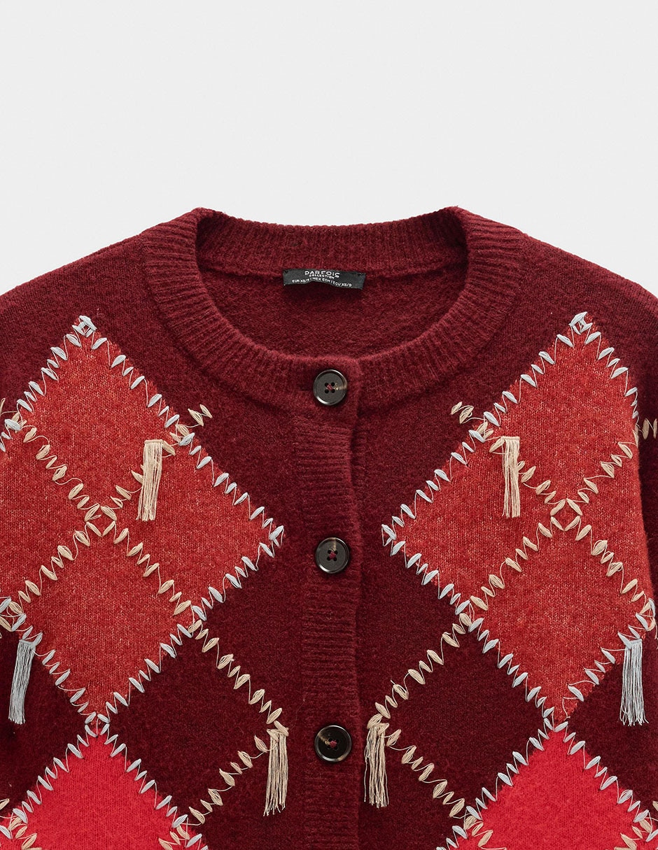 Suéter cuello con botón para mujer 6