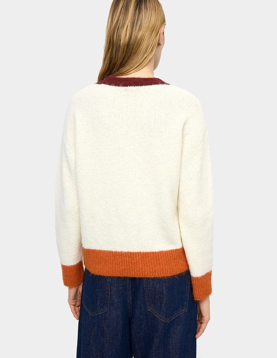 Suéter cuello redondo para mujer 4