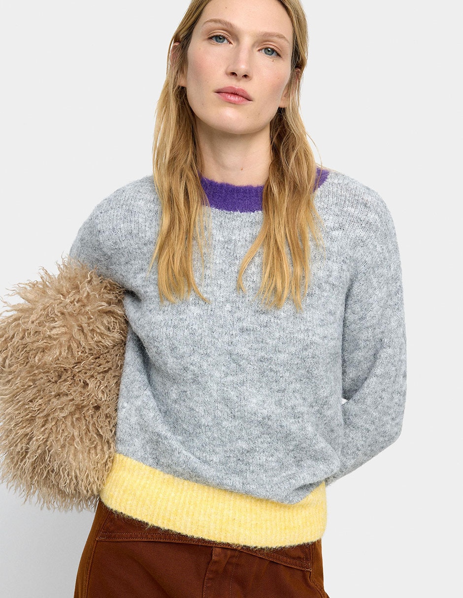 Suéter cuello redondo para mujer 1