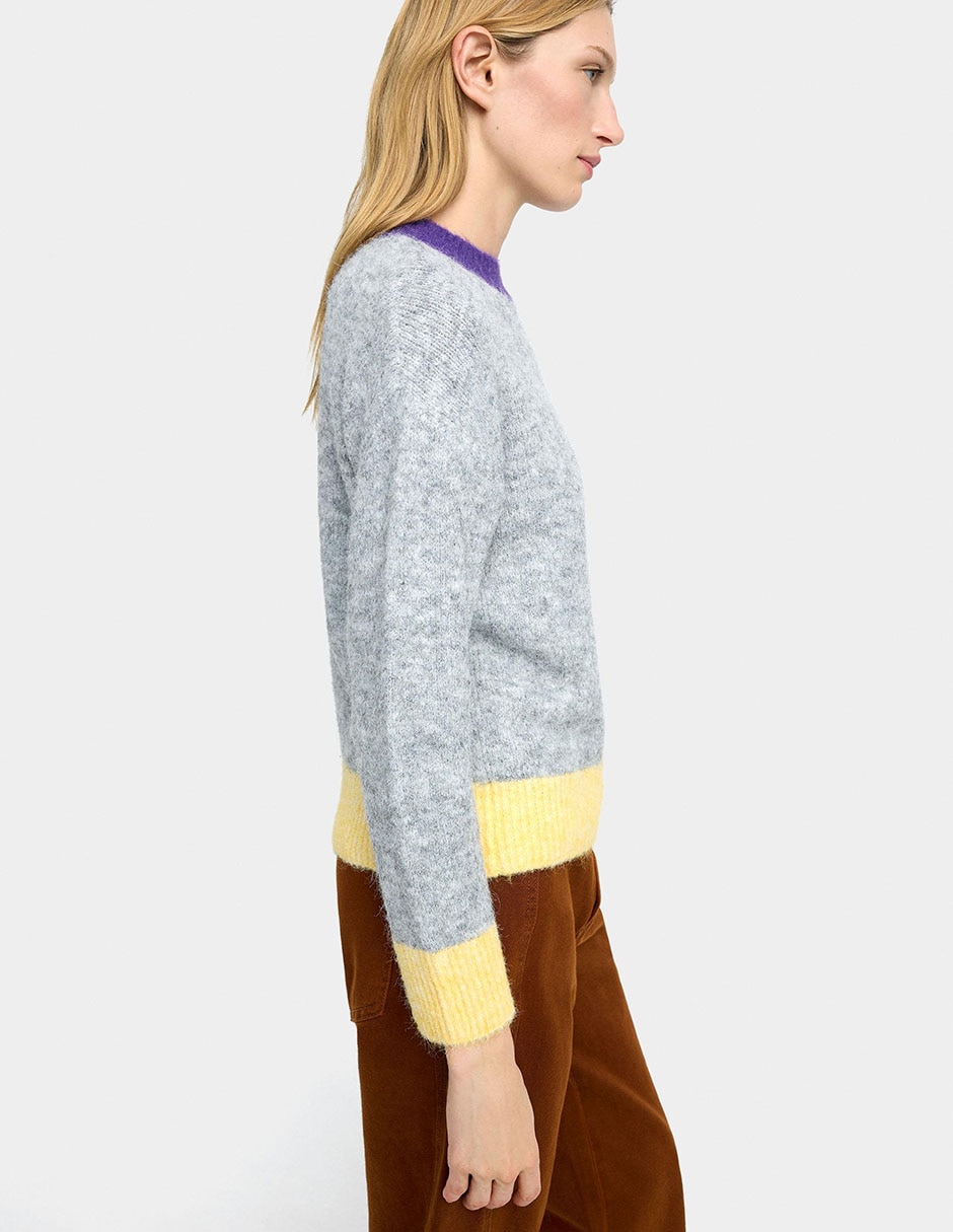 Suéter cuello redondo para mujer 4