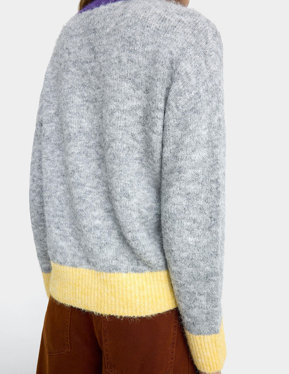 Suéter cuello redondo para mujer 5