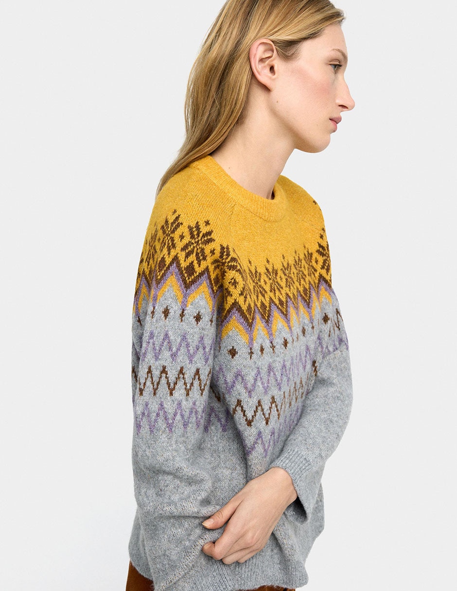 Suéter cuello redondo para mujer 3