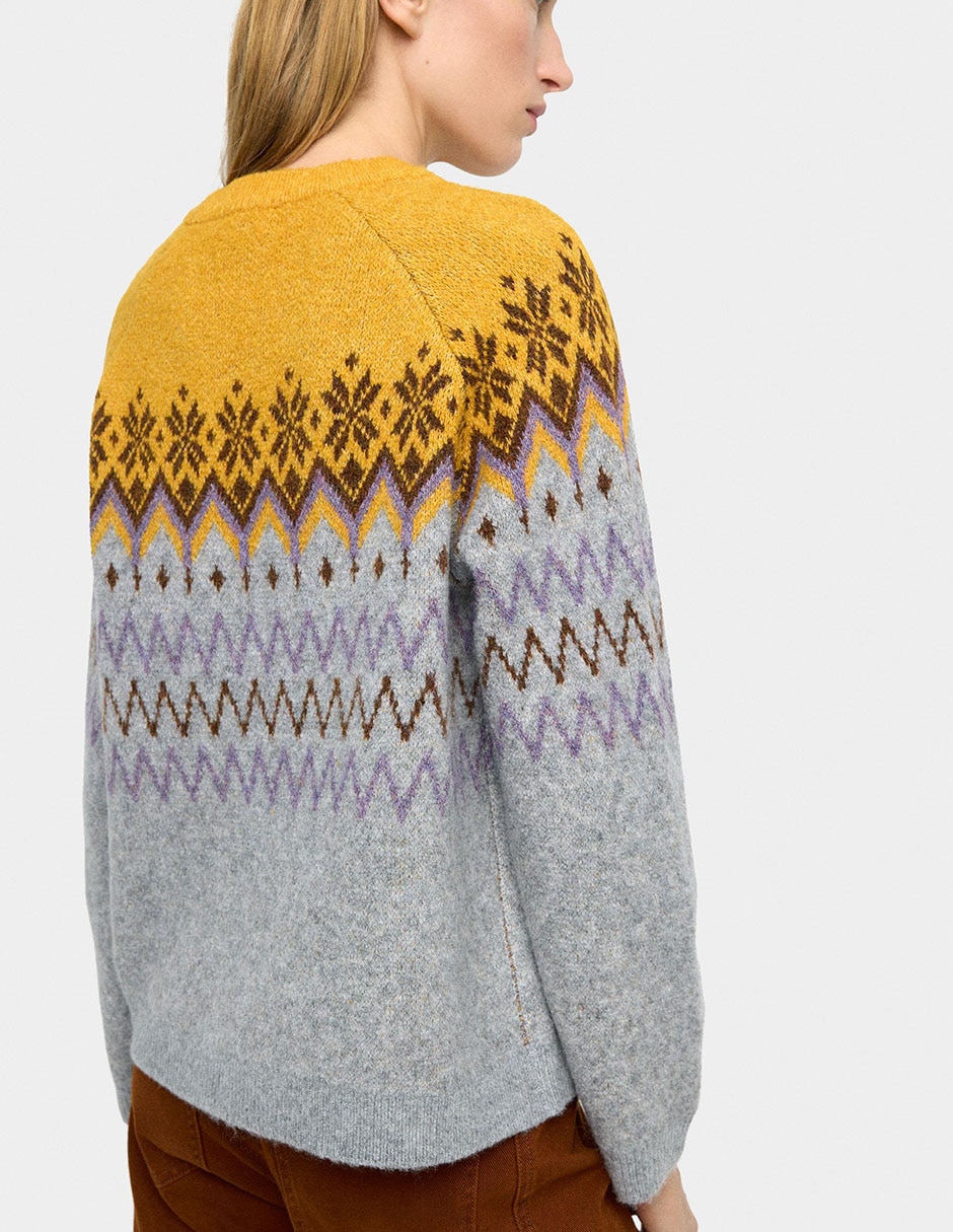Suéter cuello redondo para mujer 4