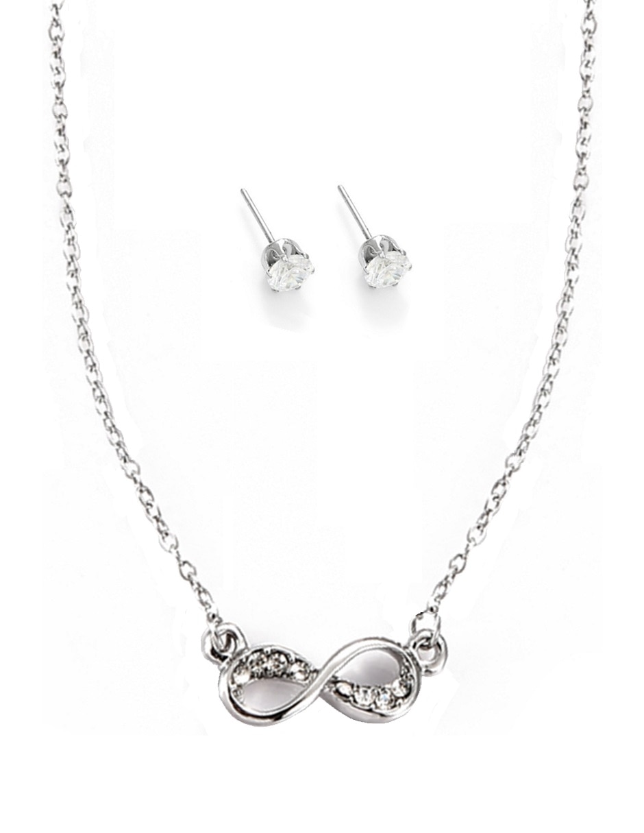 Aretes y collar Cristal