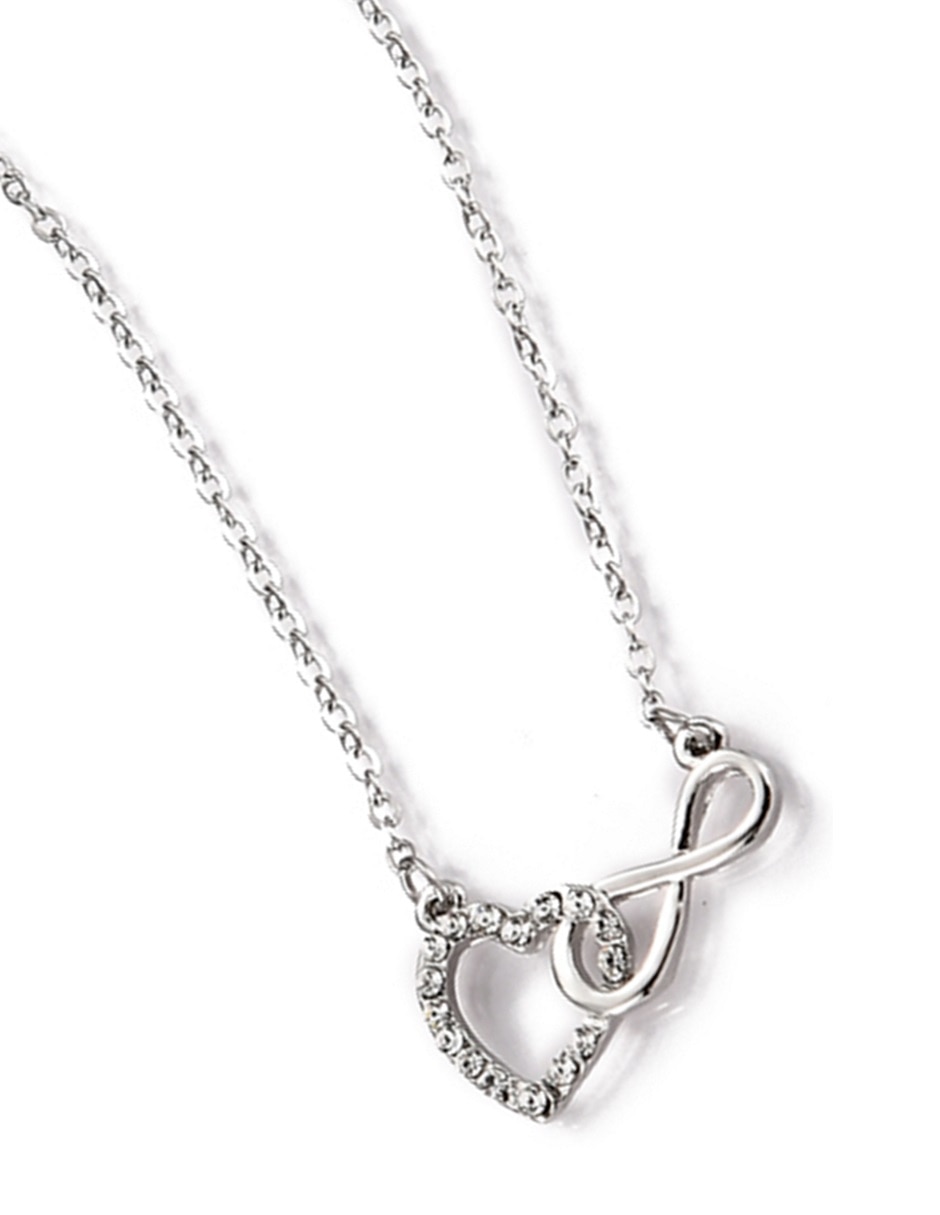 Aretes y collar de Forma de Corazón Cristal 2