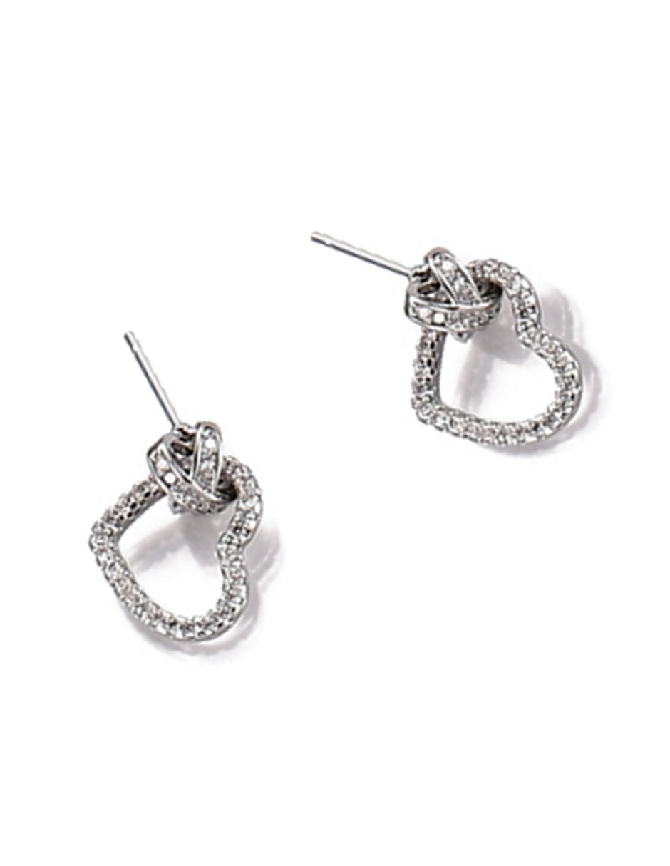 Aretes y collar de Forma de Corazón Zirconia 4
