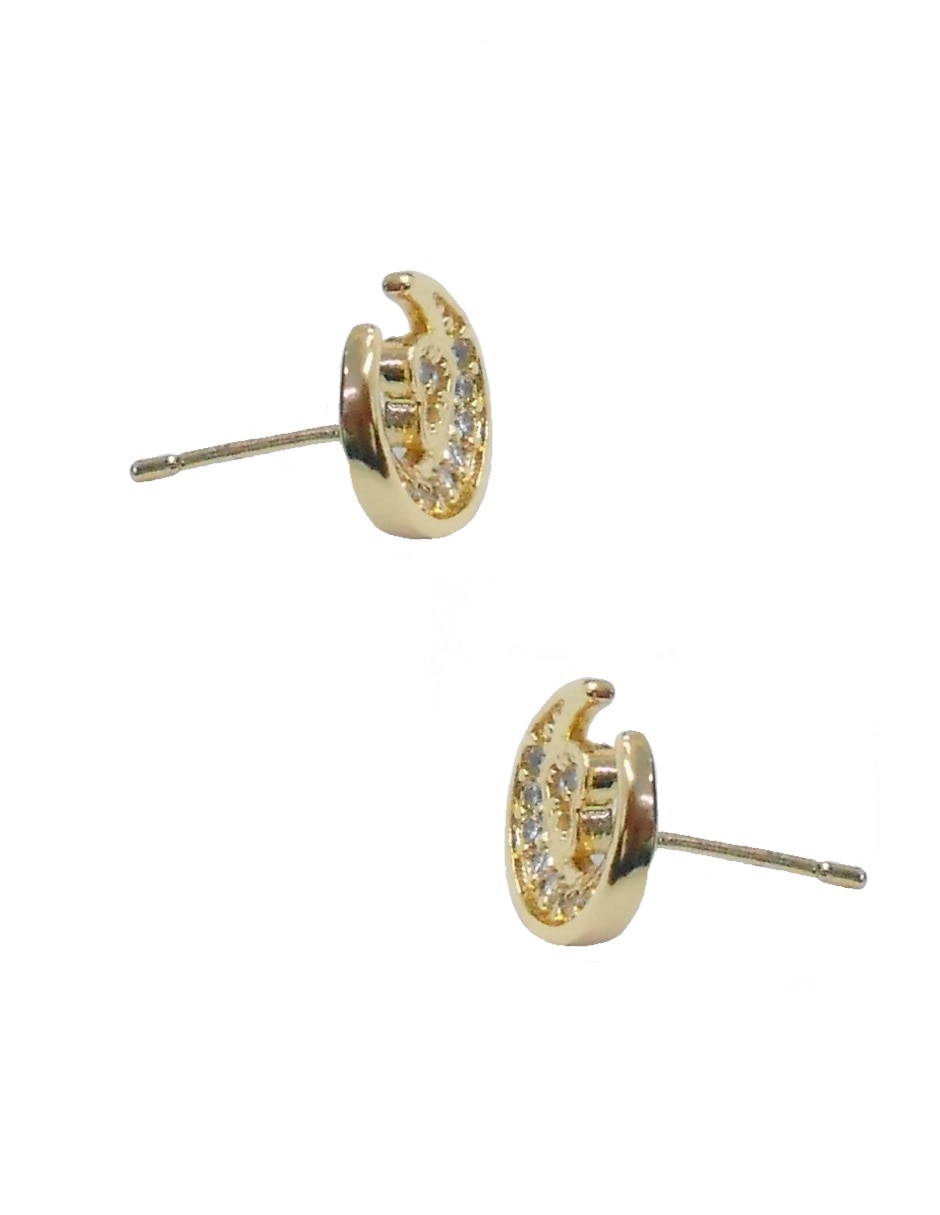 Aretes y collar de Forma de Luna Zirconia 4