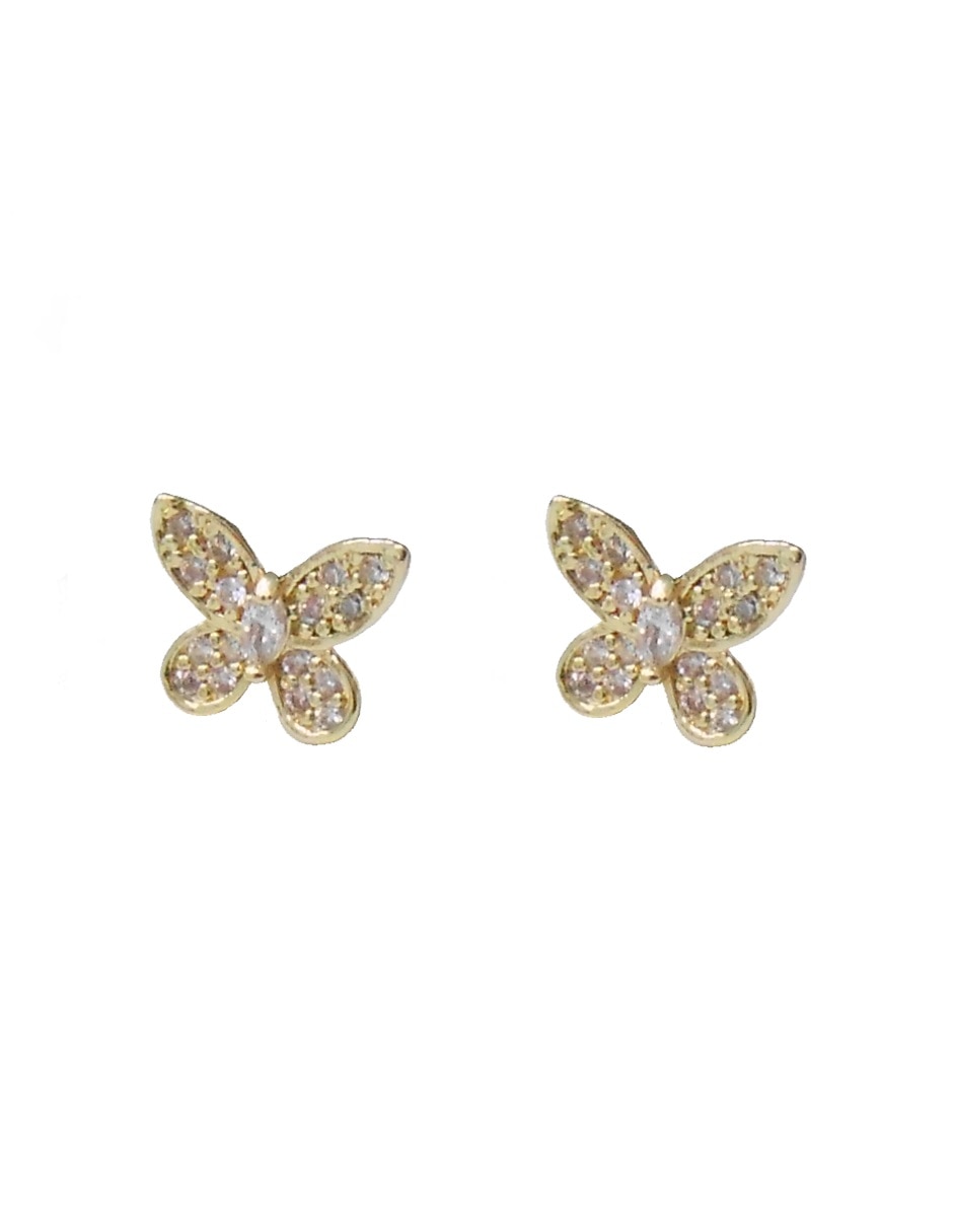 Aretes y collar de Forma de Mariposa Zirconia 3