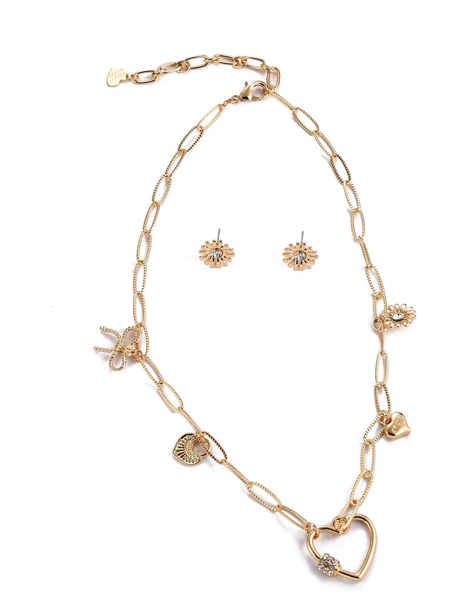Aretes y collar Cristal 6