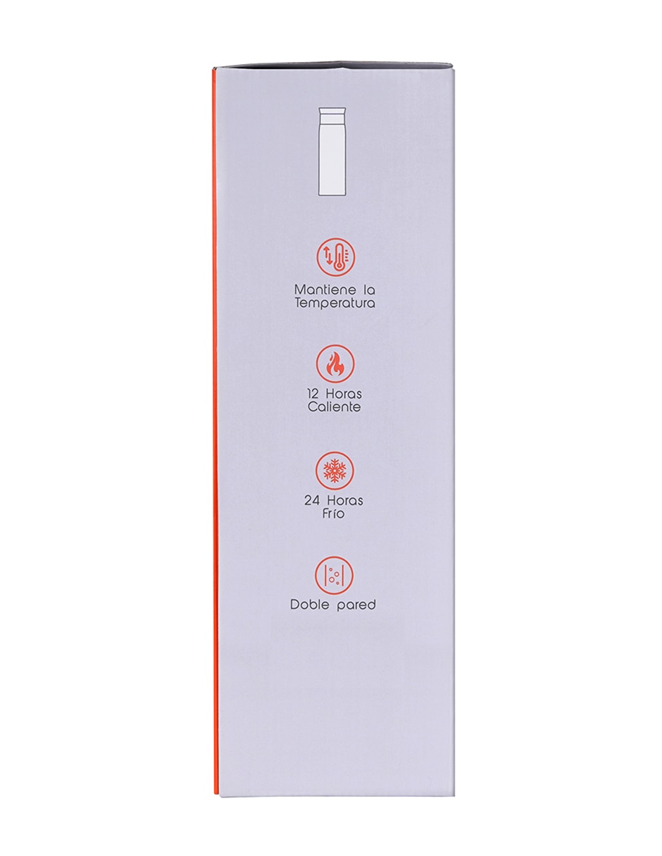 Termo de acero inoxidable con tapa rosca 500 ml 6