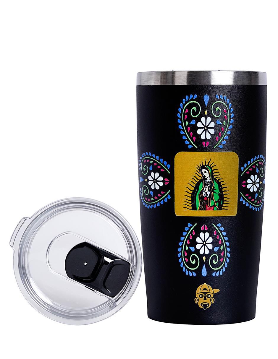 Termo de acero inoxidable con tapa a presión 600 ml 6