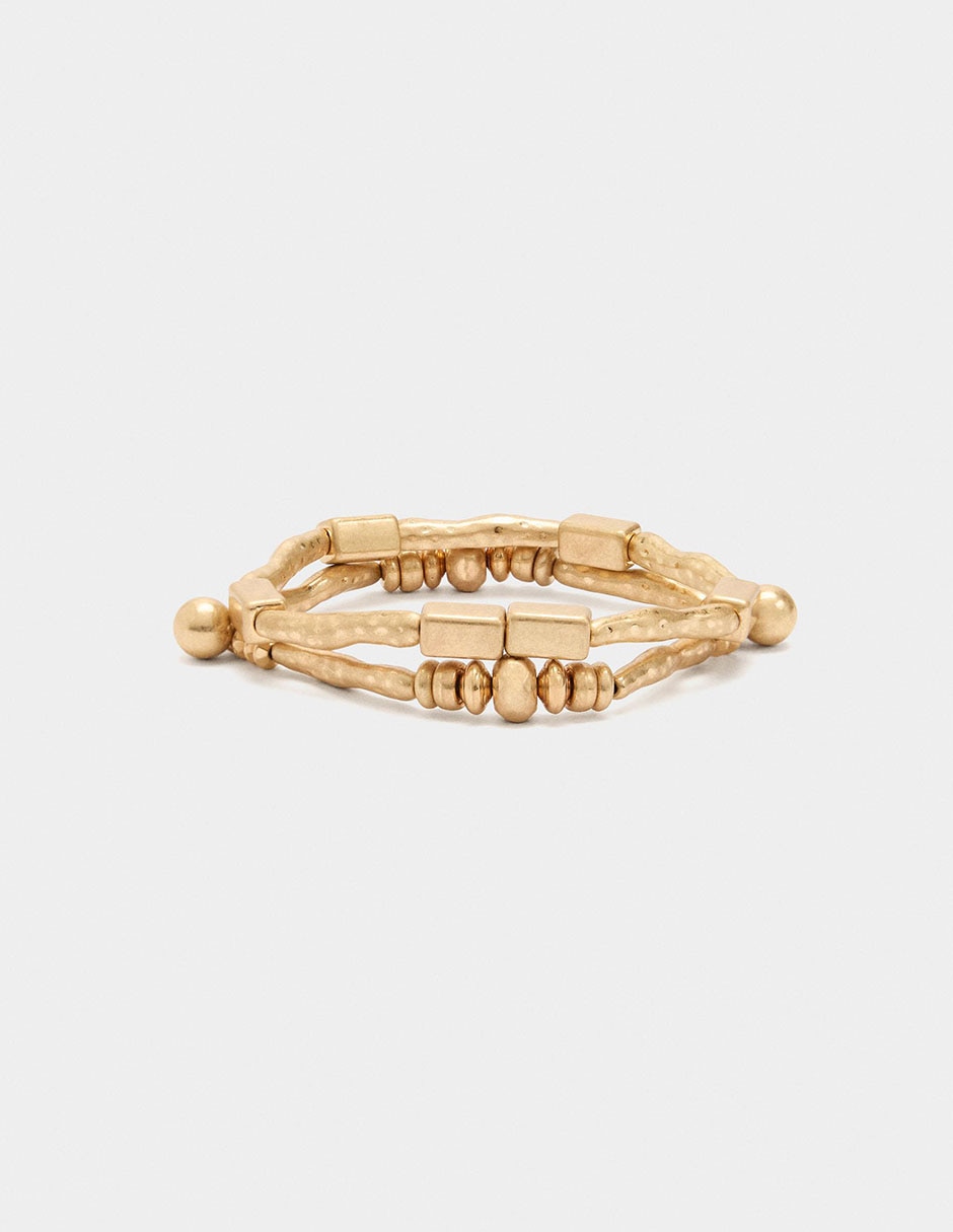 Set pulsera Golden Basics acabado brillante 3