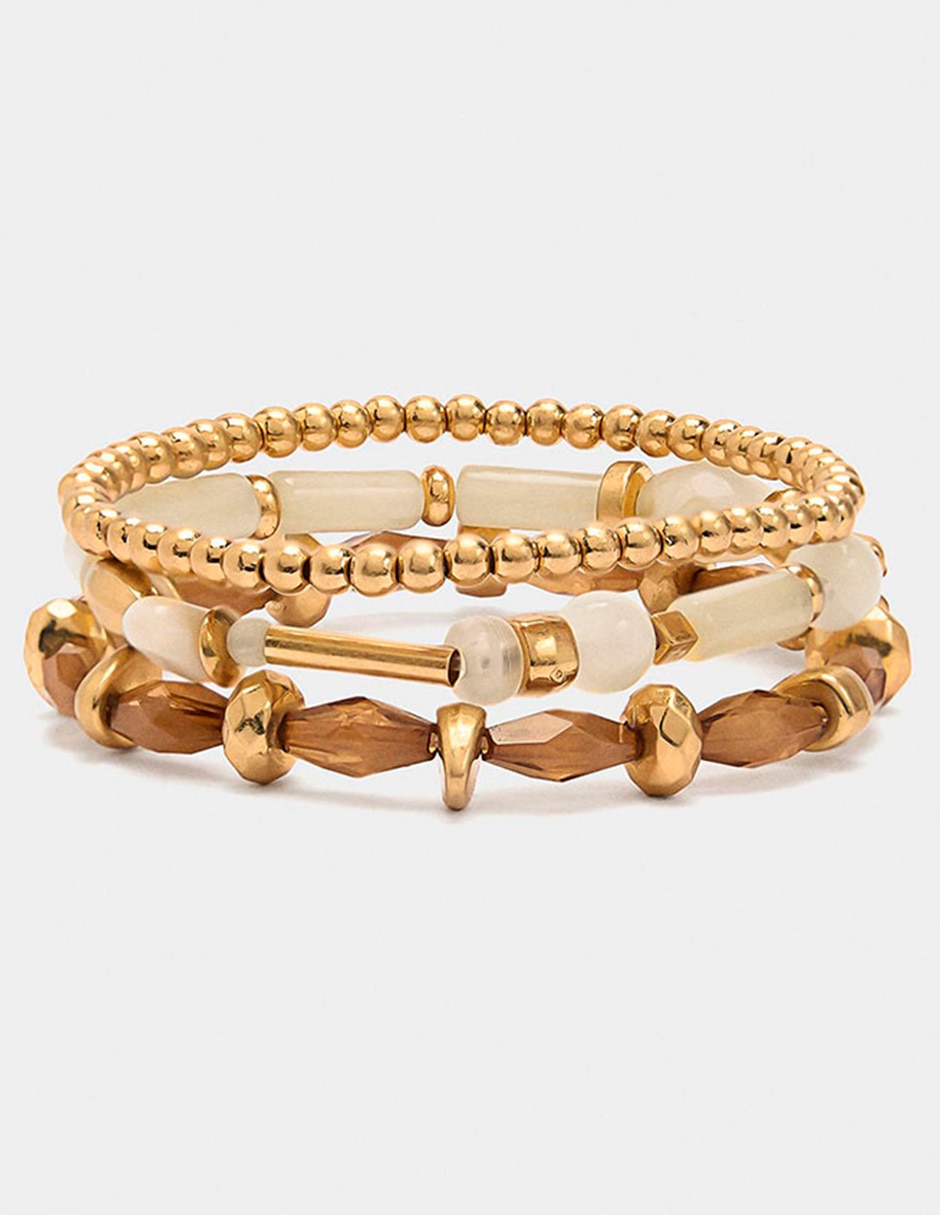 Set pulsera Golden Basics Extra acabado brillante