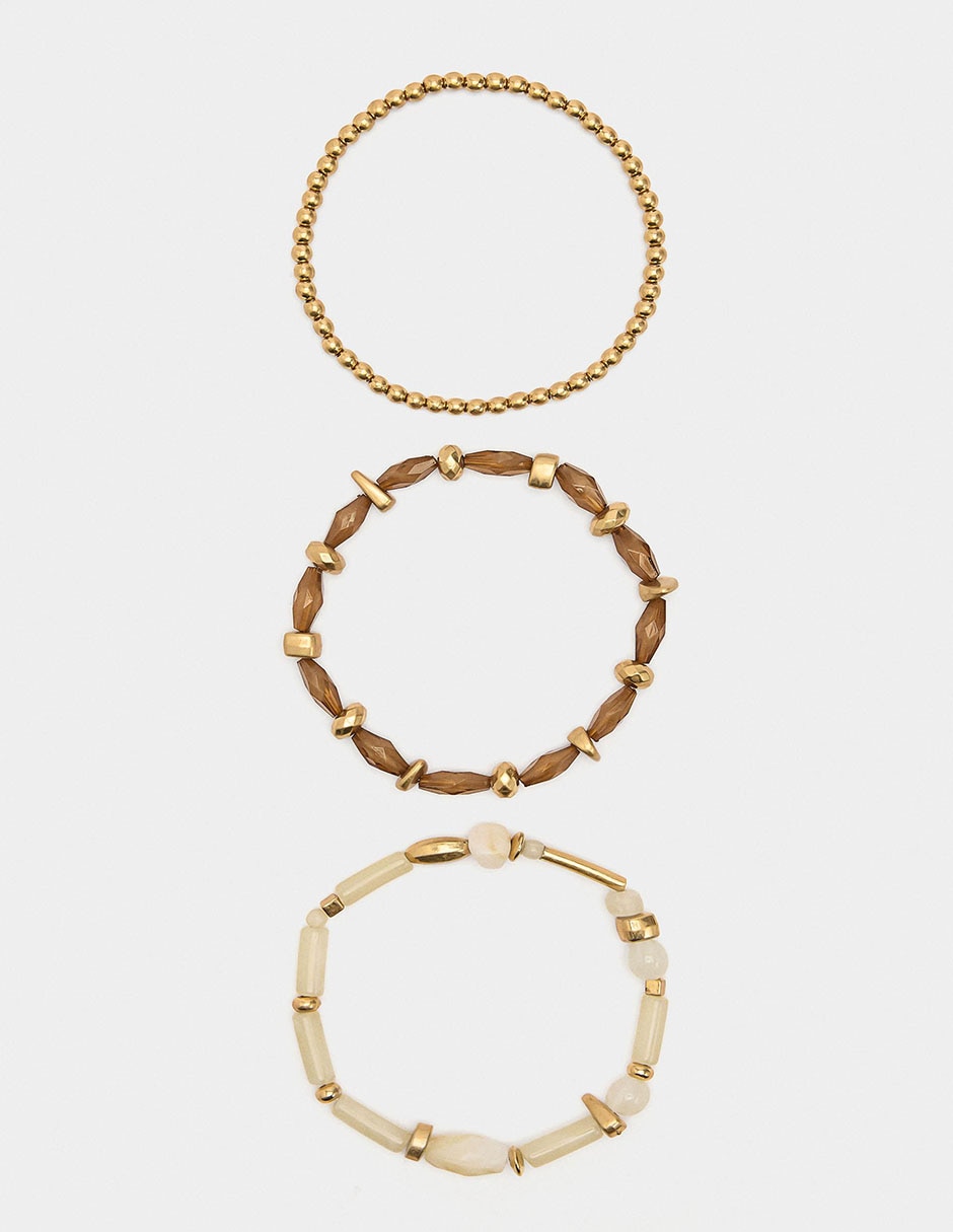 Set pulsera Golden Basics Extra acabado brillante 3