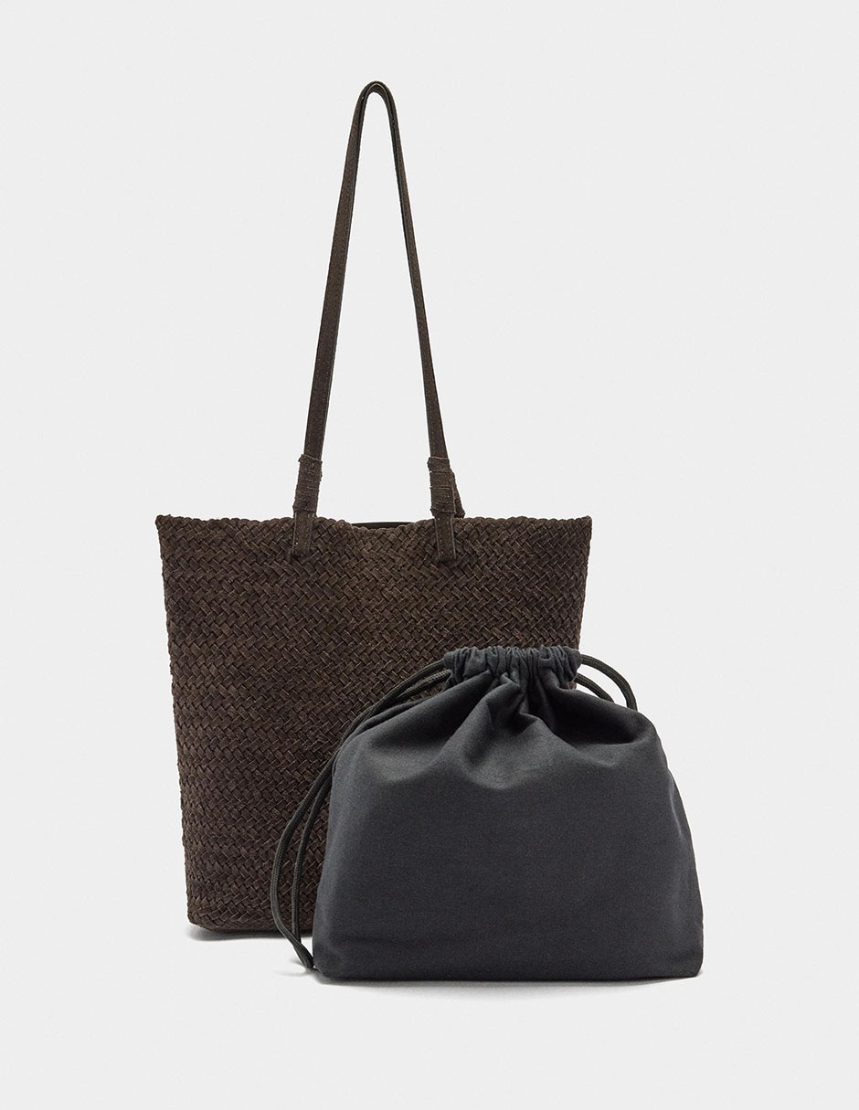 Bolsa shopper de piel para mujer 3