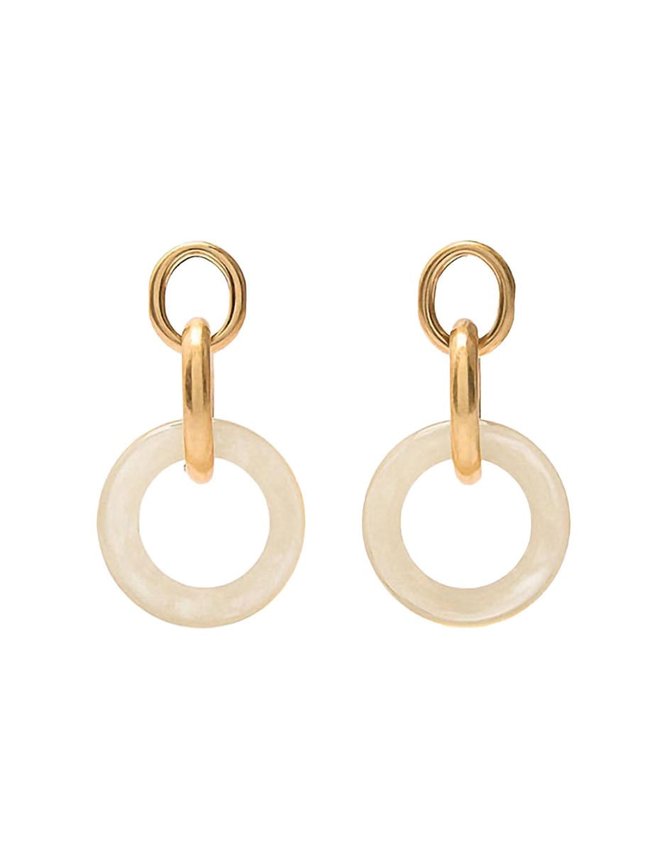 Aretes cortos con acabado mate