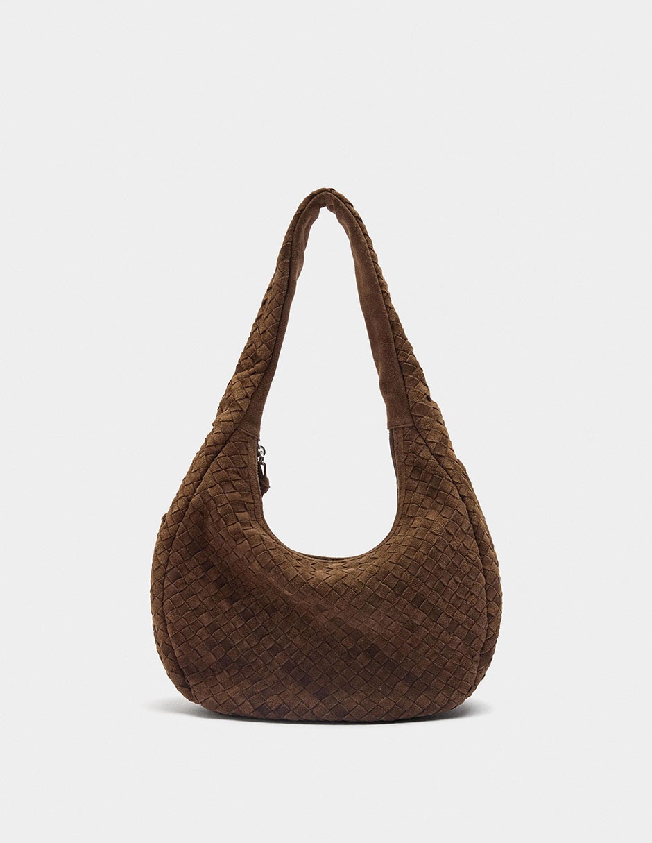 Bolsa shoulder Oblique 3 de cuero para mujer