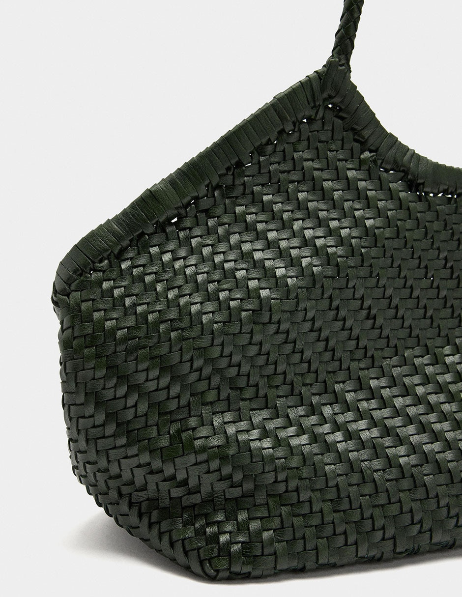 Bolsa shopper de cuero para mujer 4