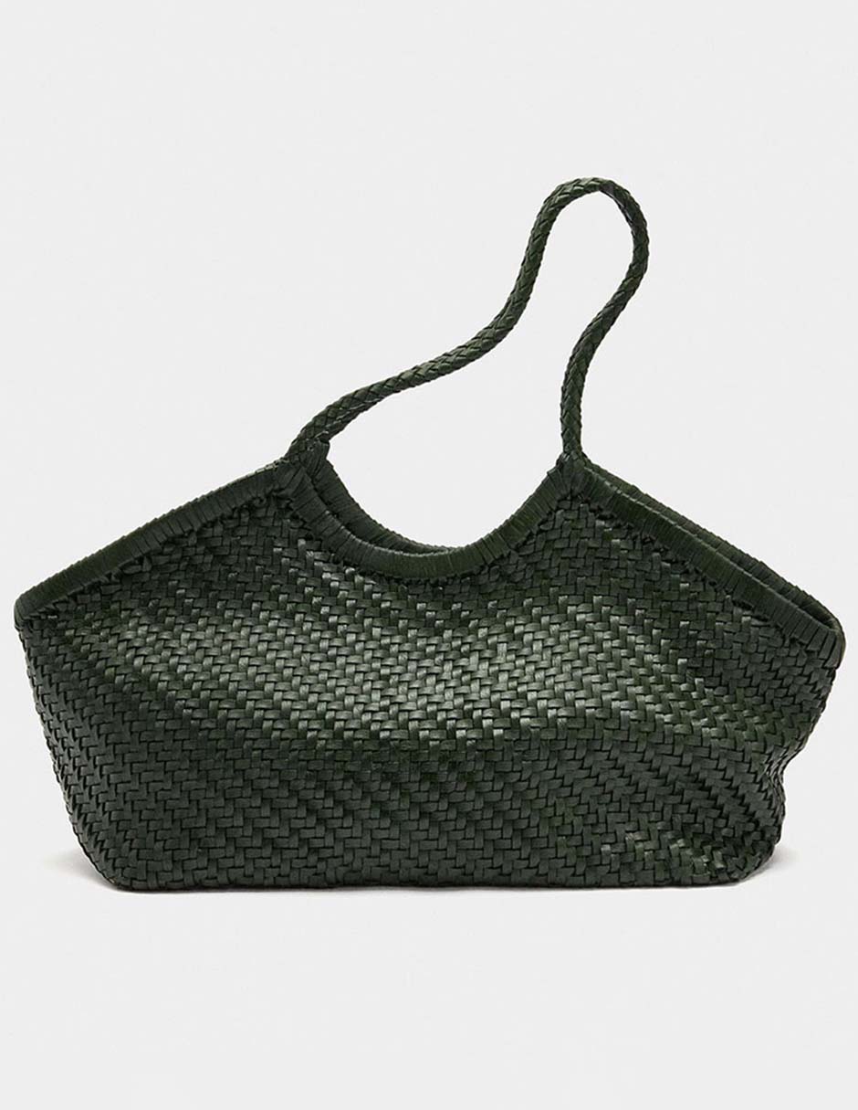 Bolsa shopper de cuero para mujer 7