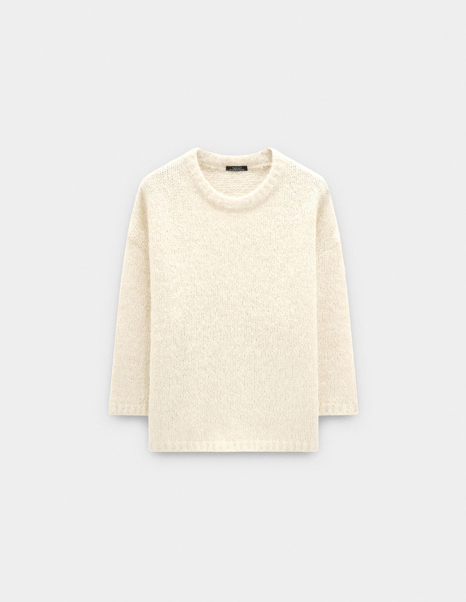 Suéter cuello redondo para mujer 6