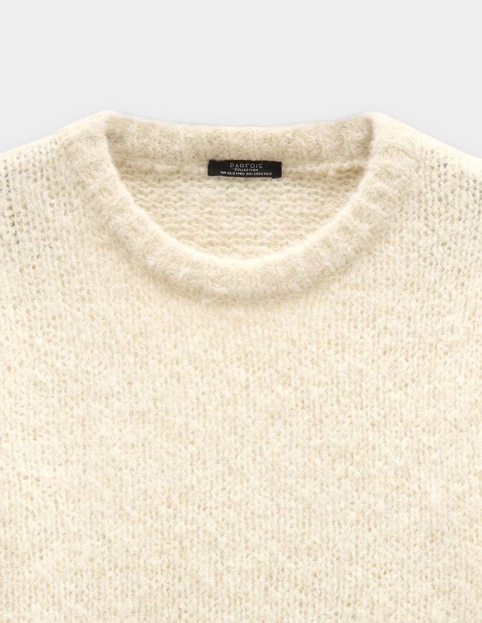 Suéter cuello redondo para mujer 7