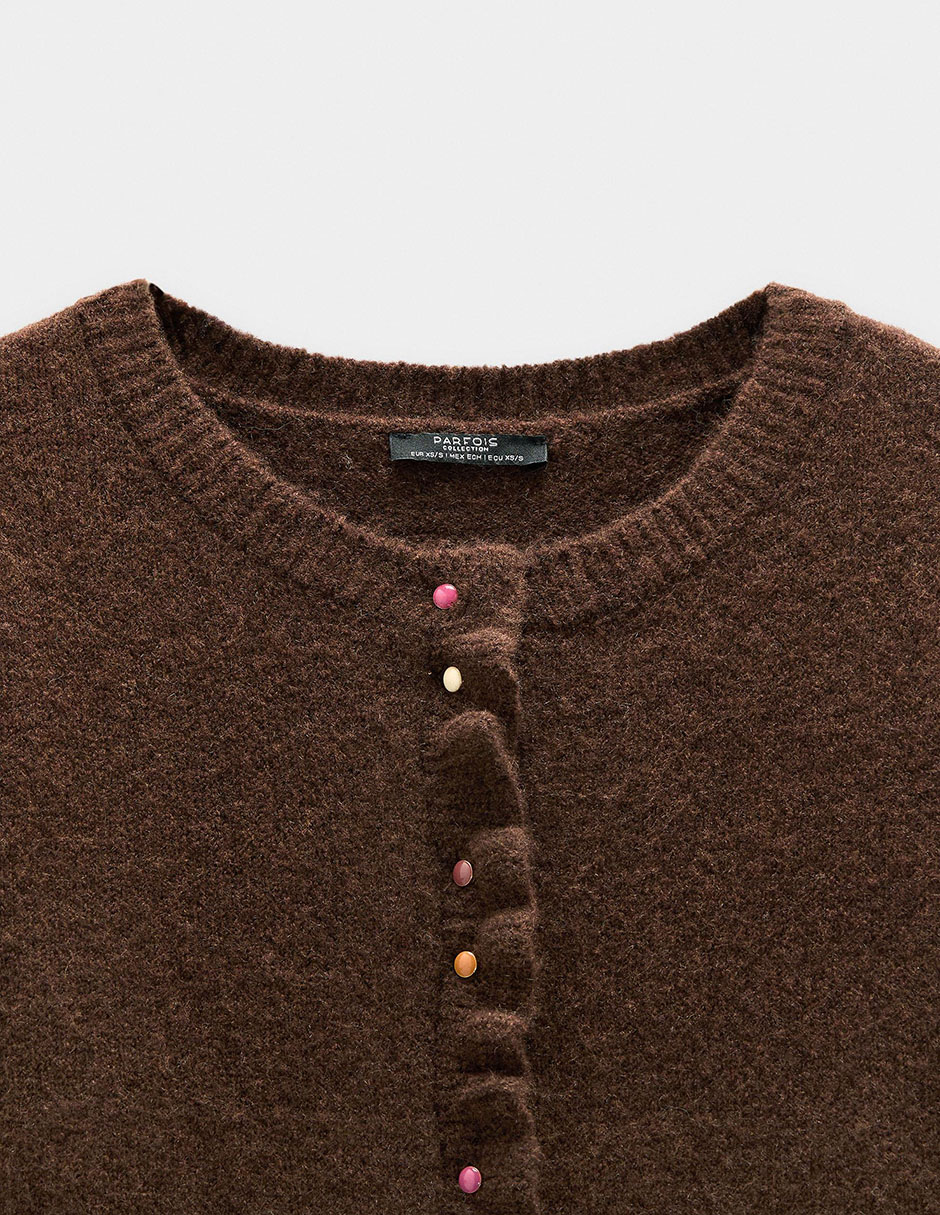 Suéter cuello redondo para mujer 6