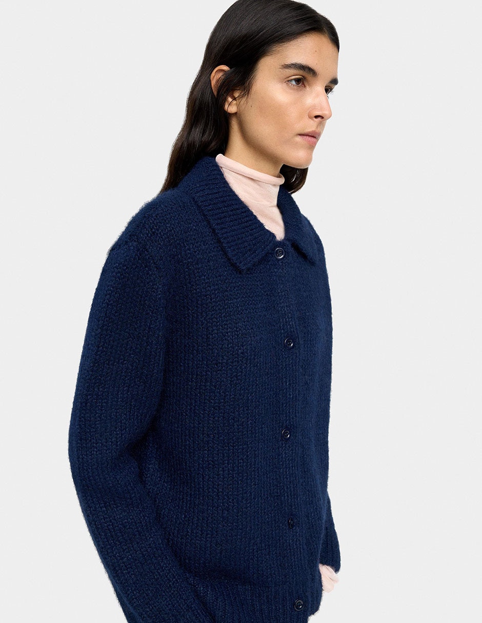 Suéter cuello camisero para mujer 3