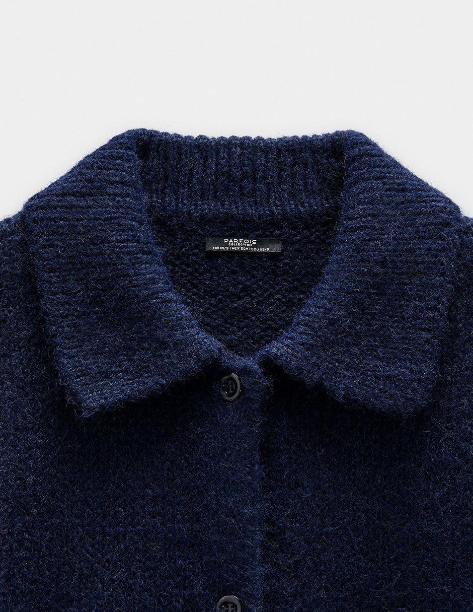Suéter cuello camisero para mujer 6