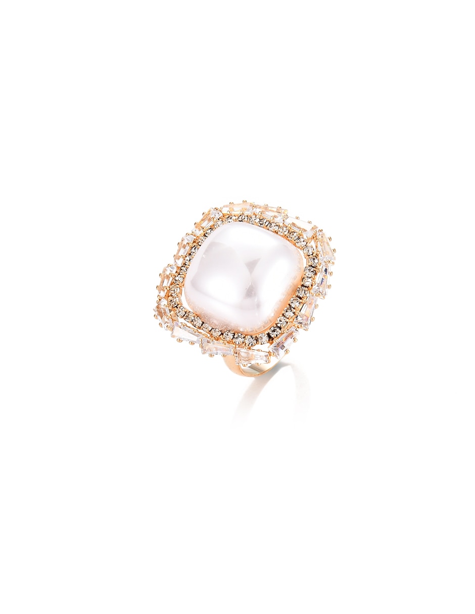 Anillo cuadrado cristal brillante 2
