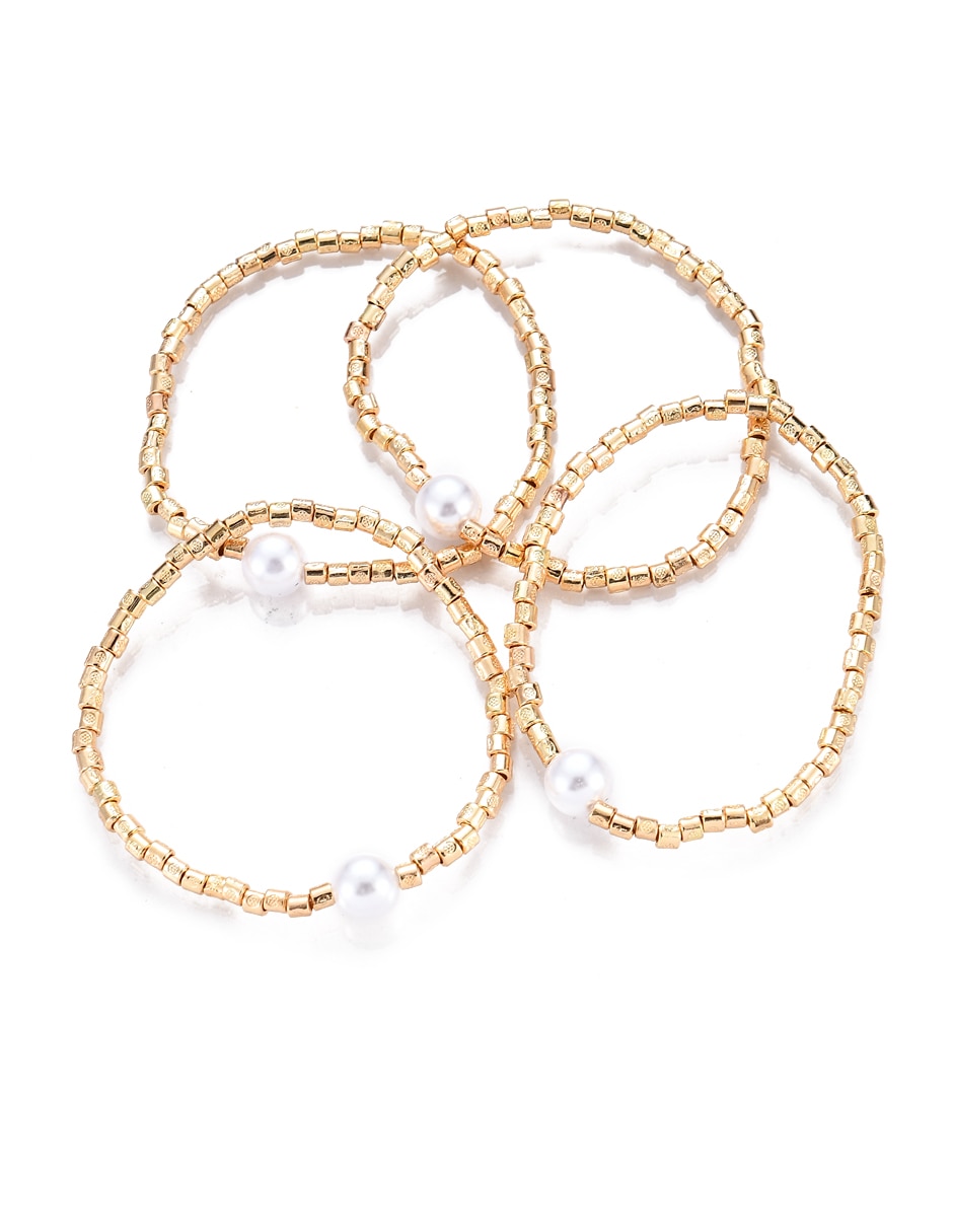 Set de brazalete con acabado brillante 2
