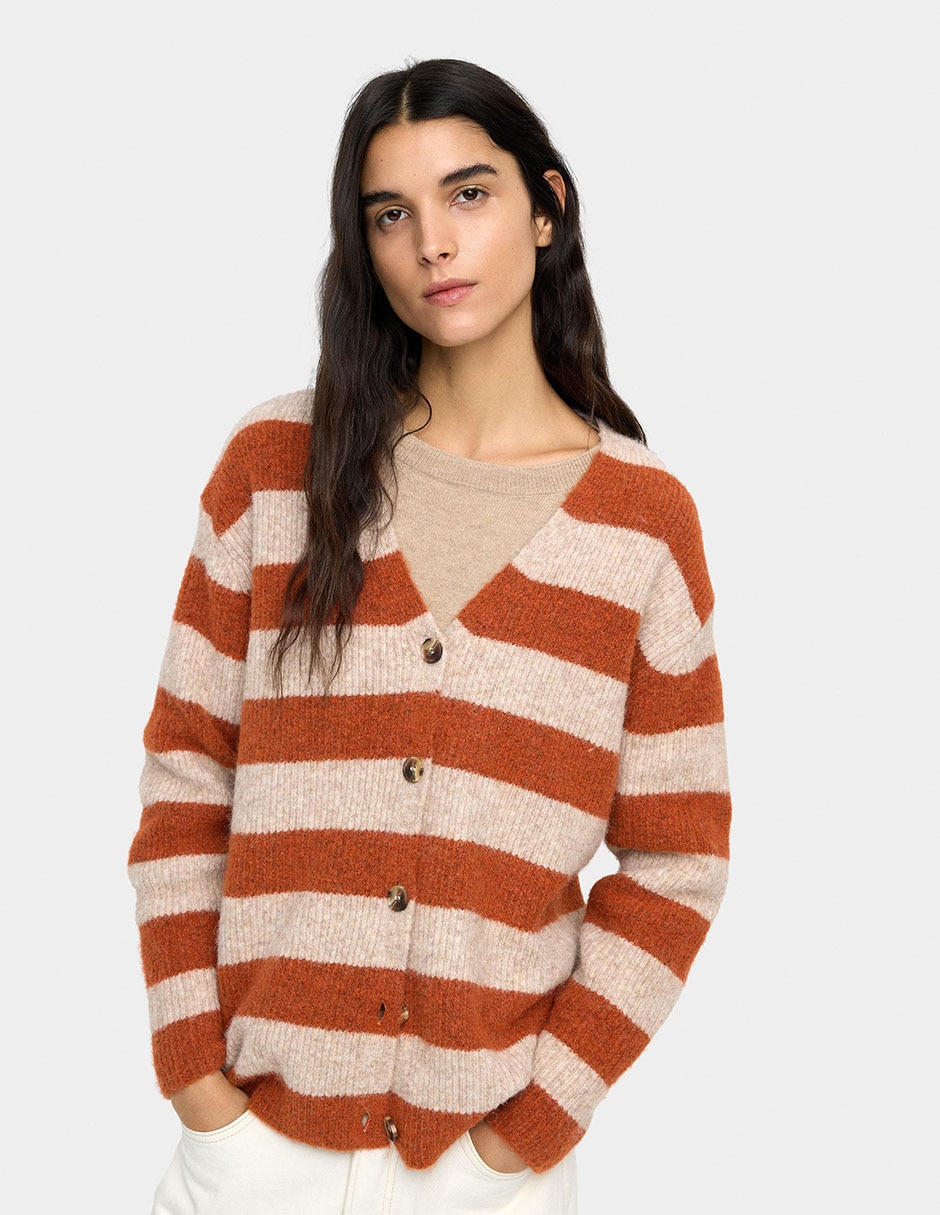 CÁRDIGAN PARFOIS 242107,M/G,NARANJA