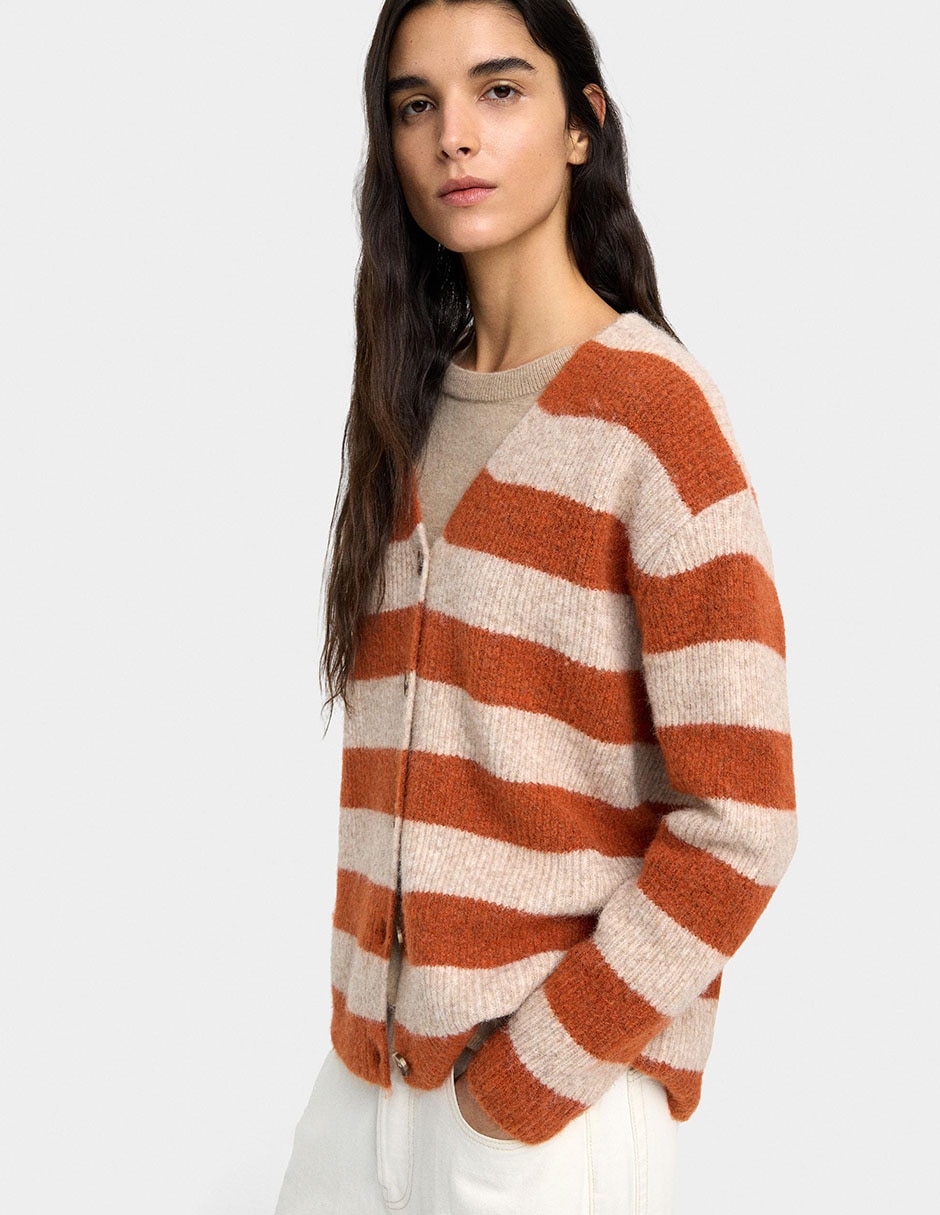 CÁRDIGAN PARFOIS 242107,M/G,NARANJA