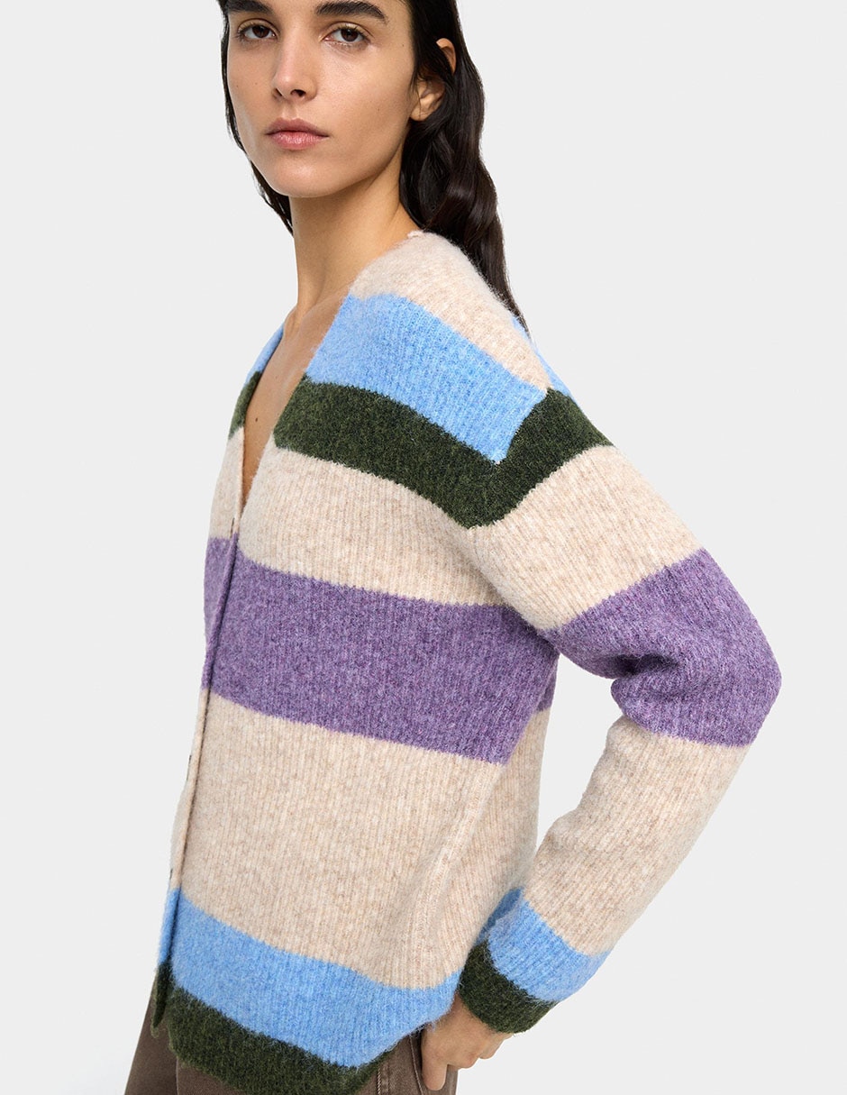 Suéter cuello V para mujer 3