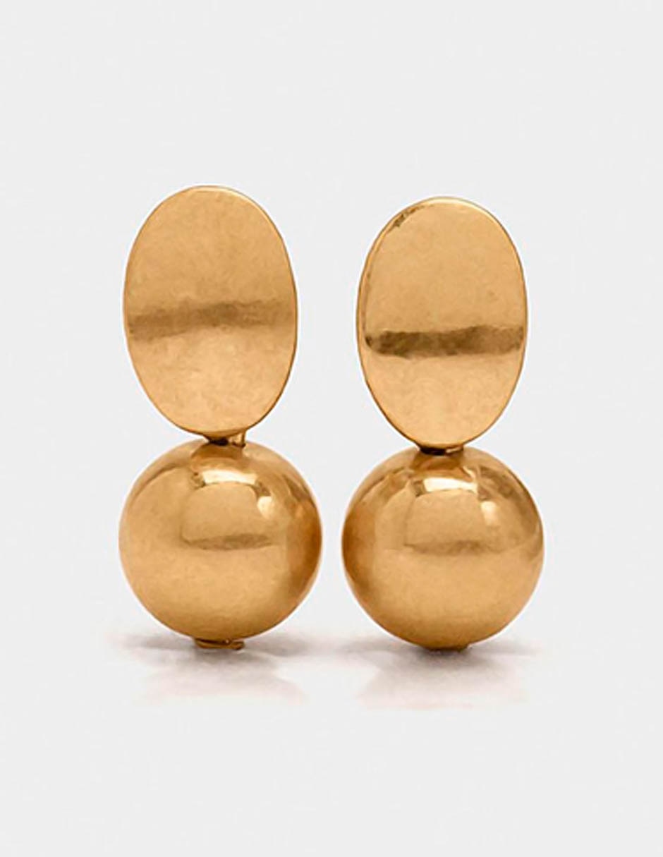 Aretes Golden Basics perla