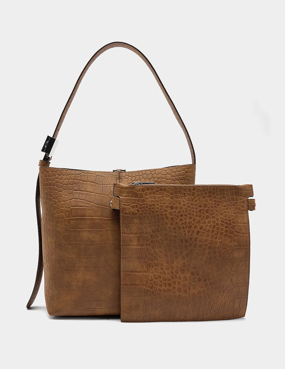 Bolsa shoulder Croco1M para mujer 2