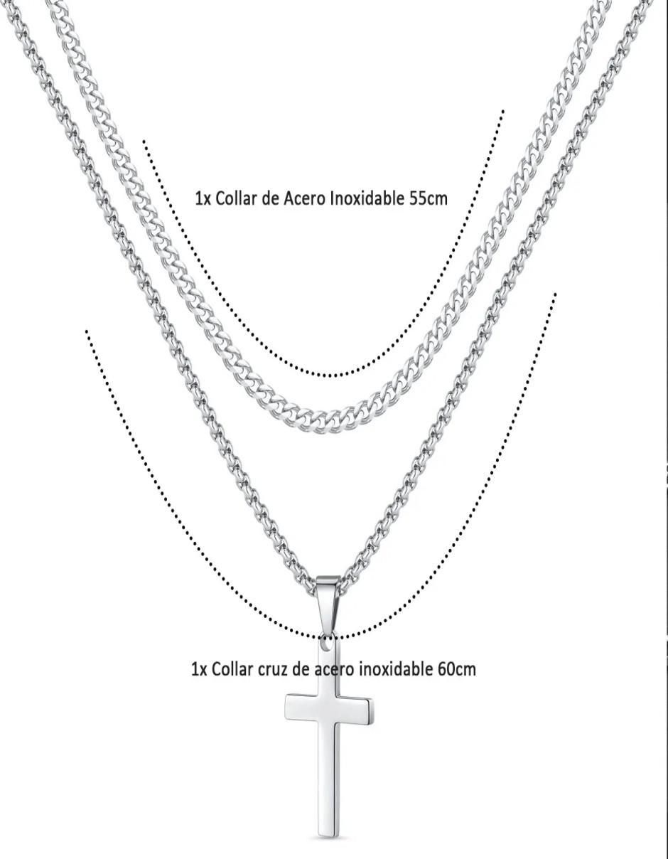 Set collar de cruz 4