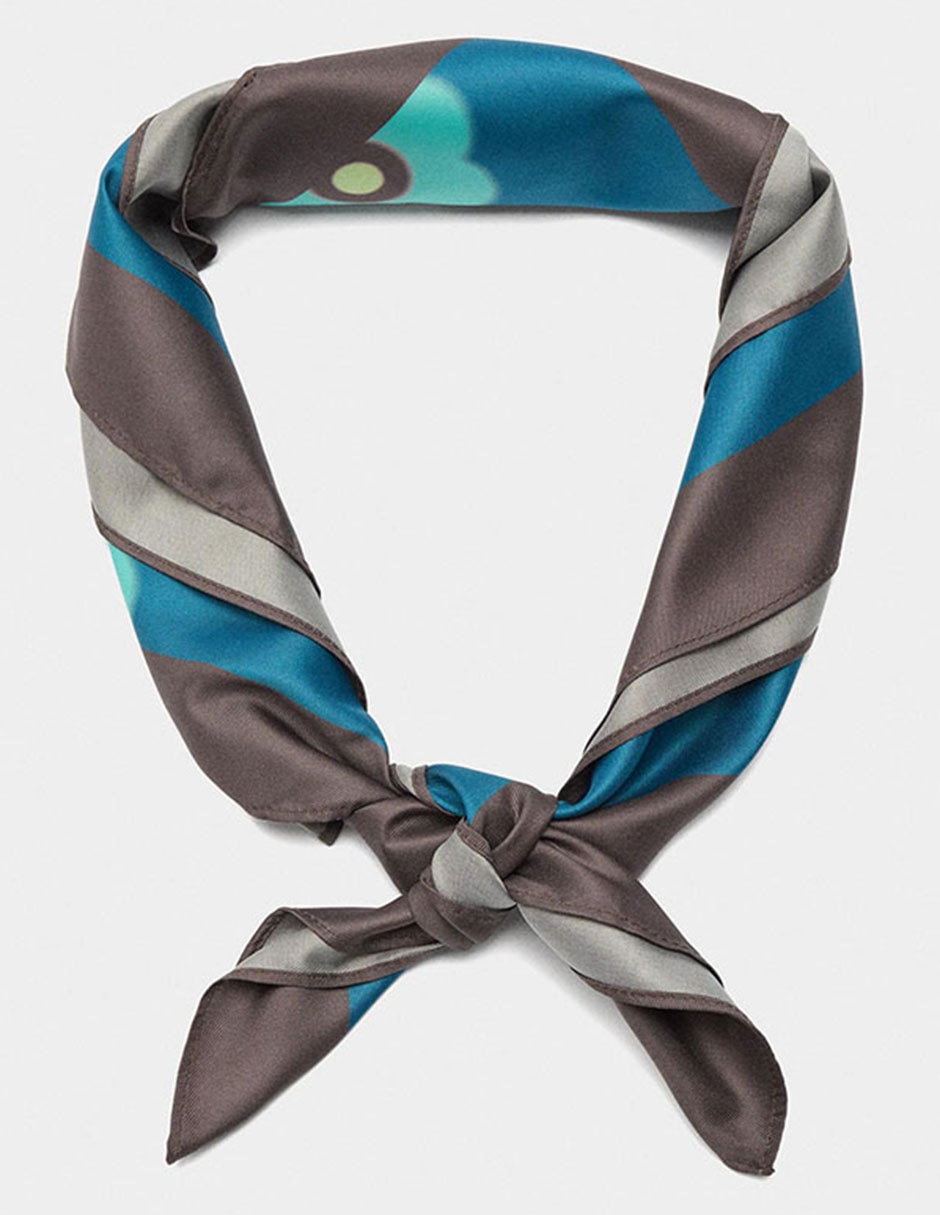 Mascada con estampado floral para mujer 2