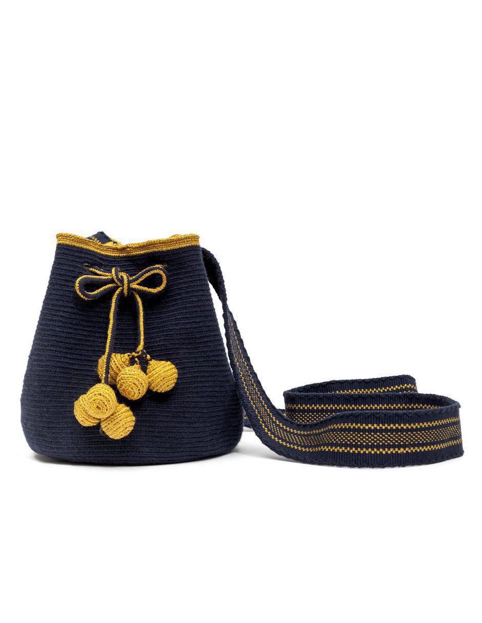 Bolsa crossbody Artesanal Wayuu de algodón para mujer