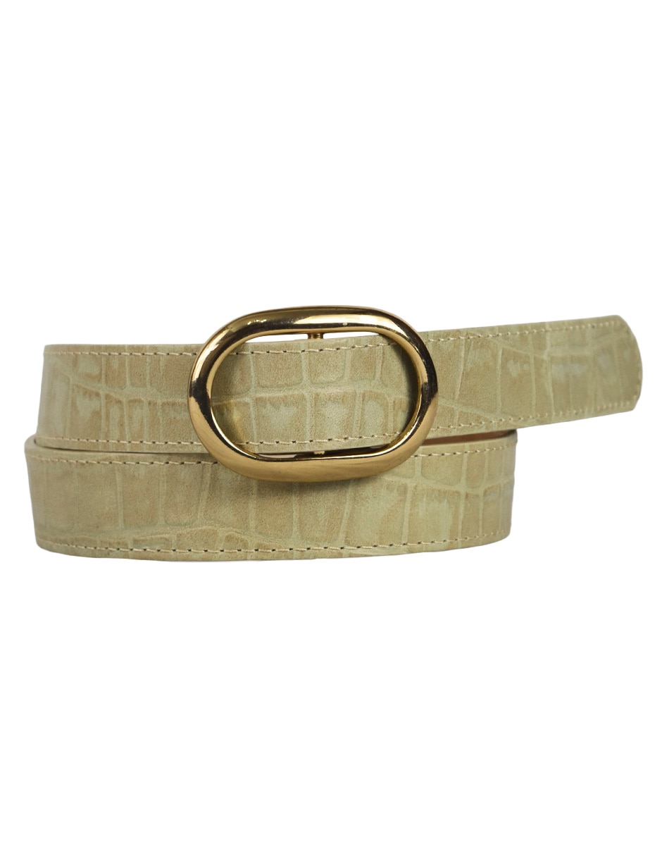Cinturón de piel para mujer