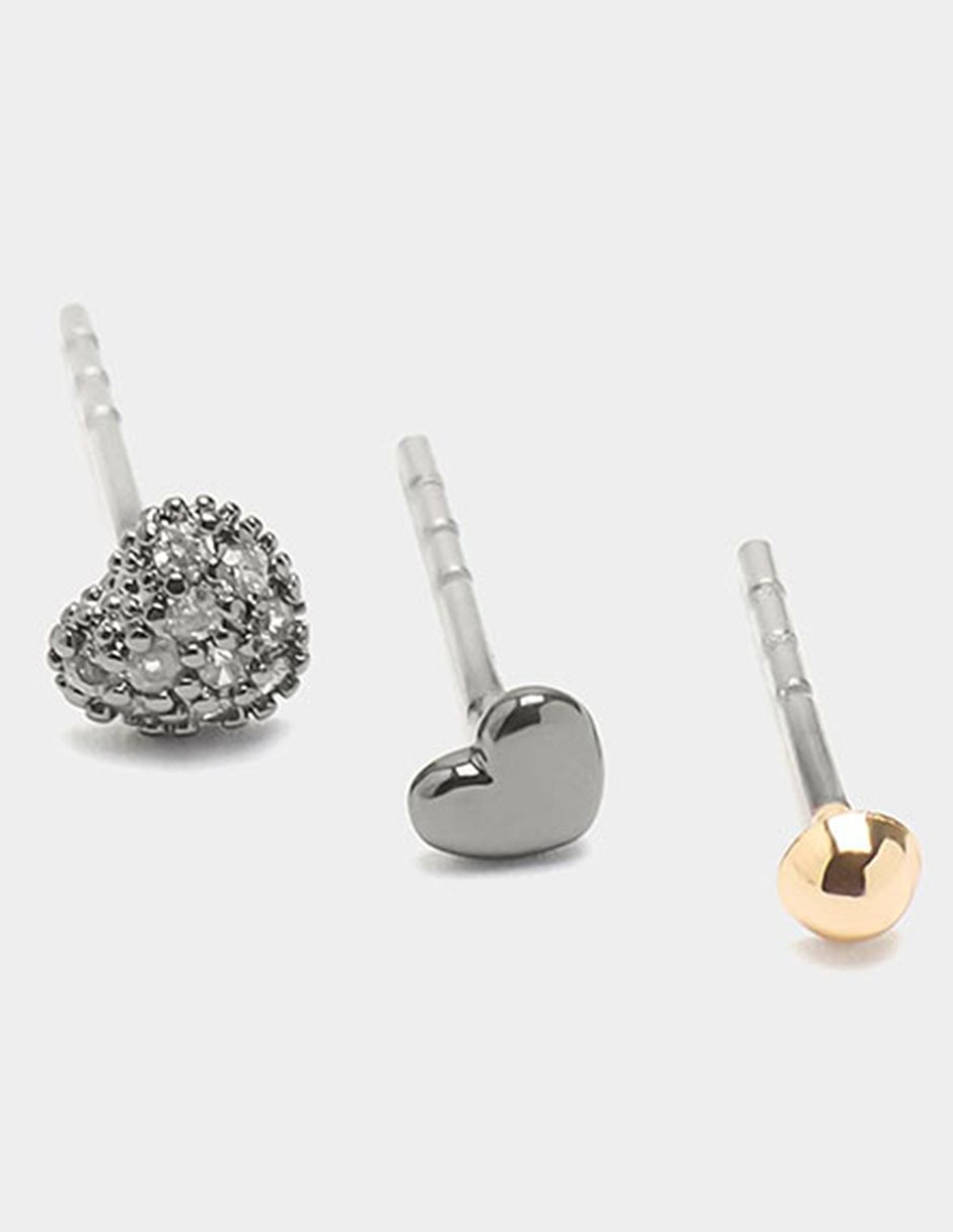 Set de aretes acabado mate 2